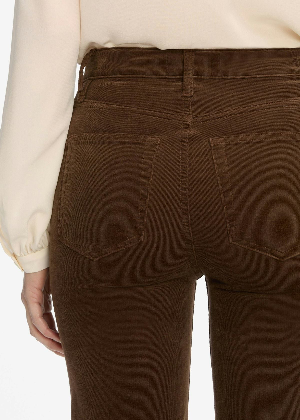 FRAME Le Sleek Straight Corduroy Jean - Bitter Chocolate