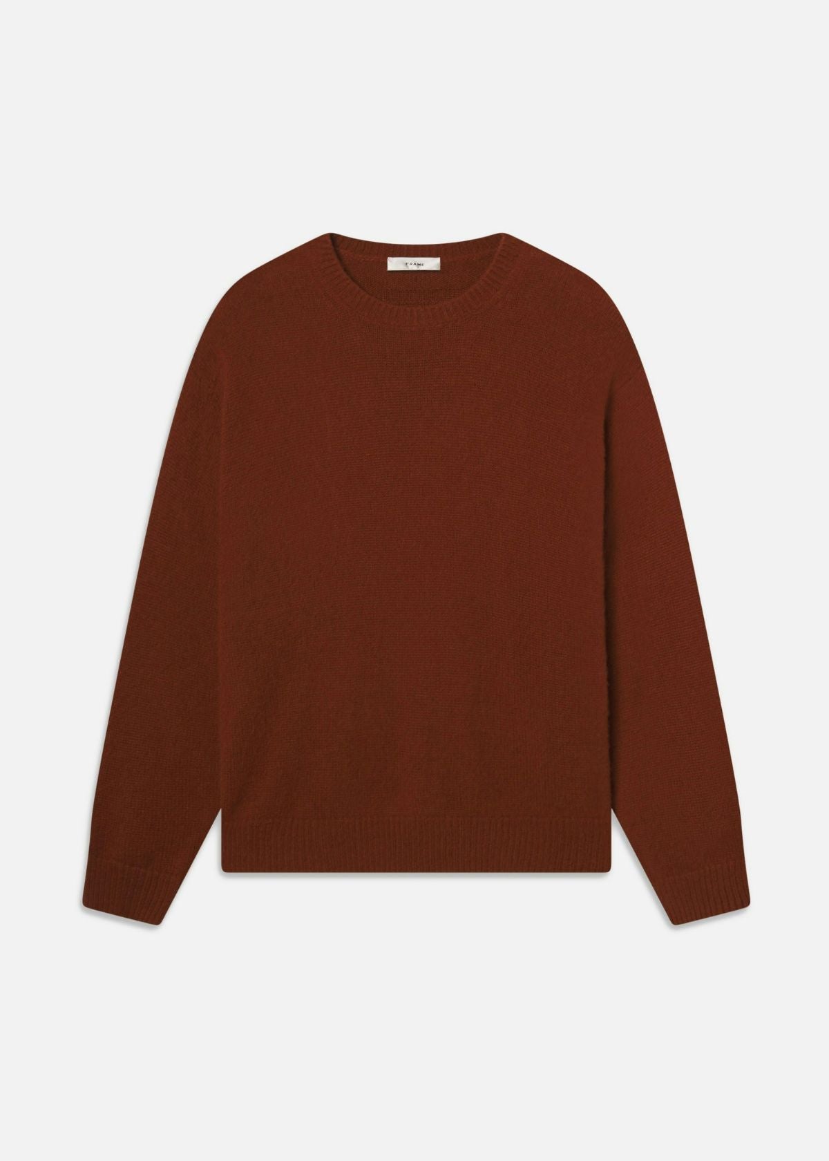 FRAME The Cashmere Brushed Sweater - Rust