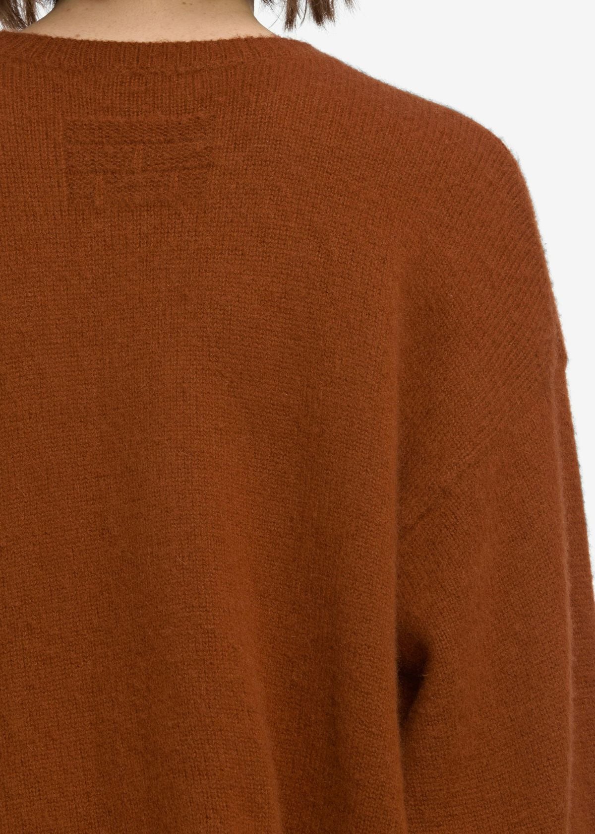FRAME The Cashmere Brushed Sweater - Rust