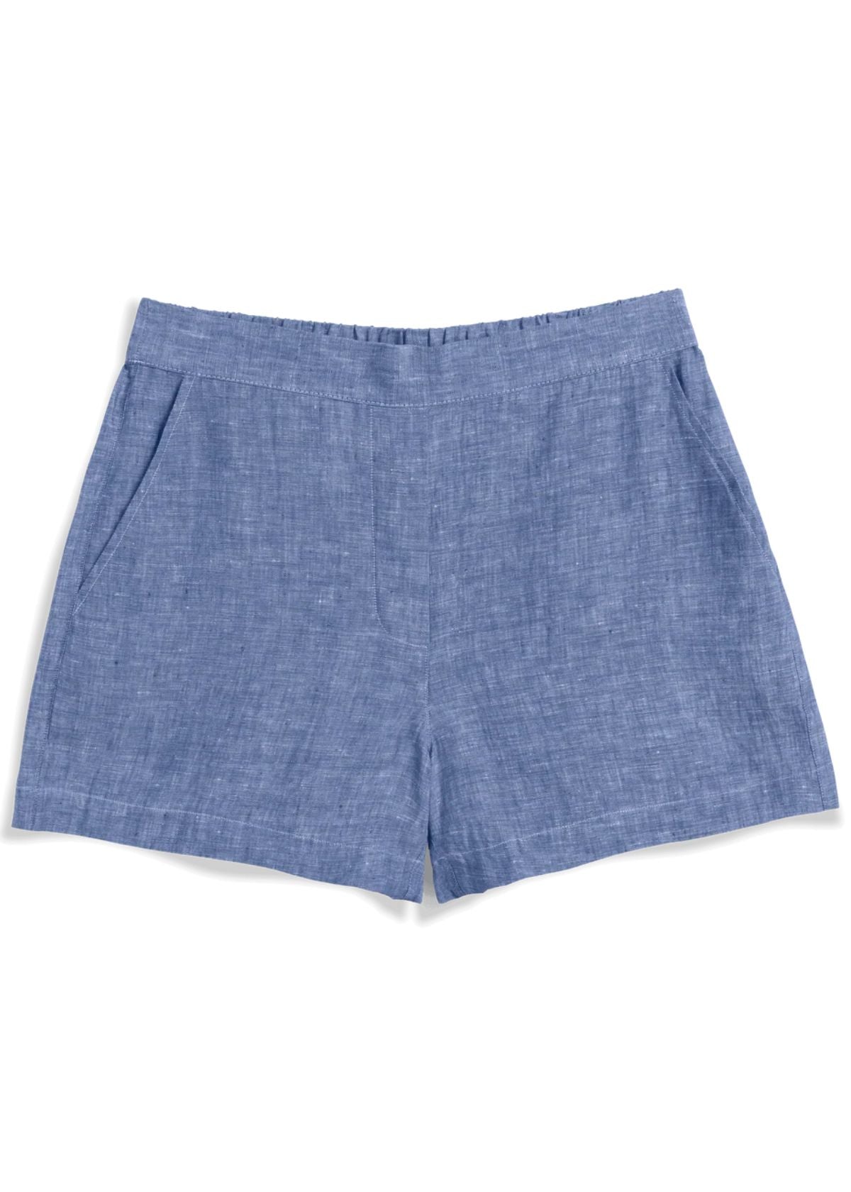 FRANK & EILEEN Mae Pull On Short - Navy Linen