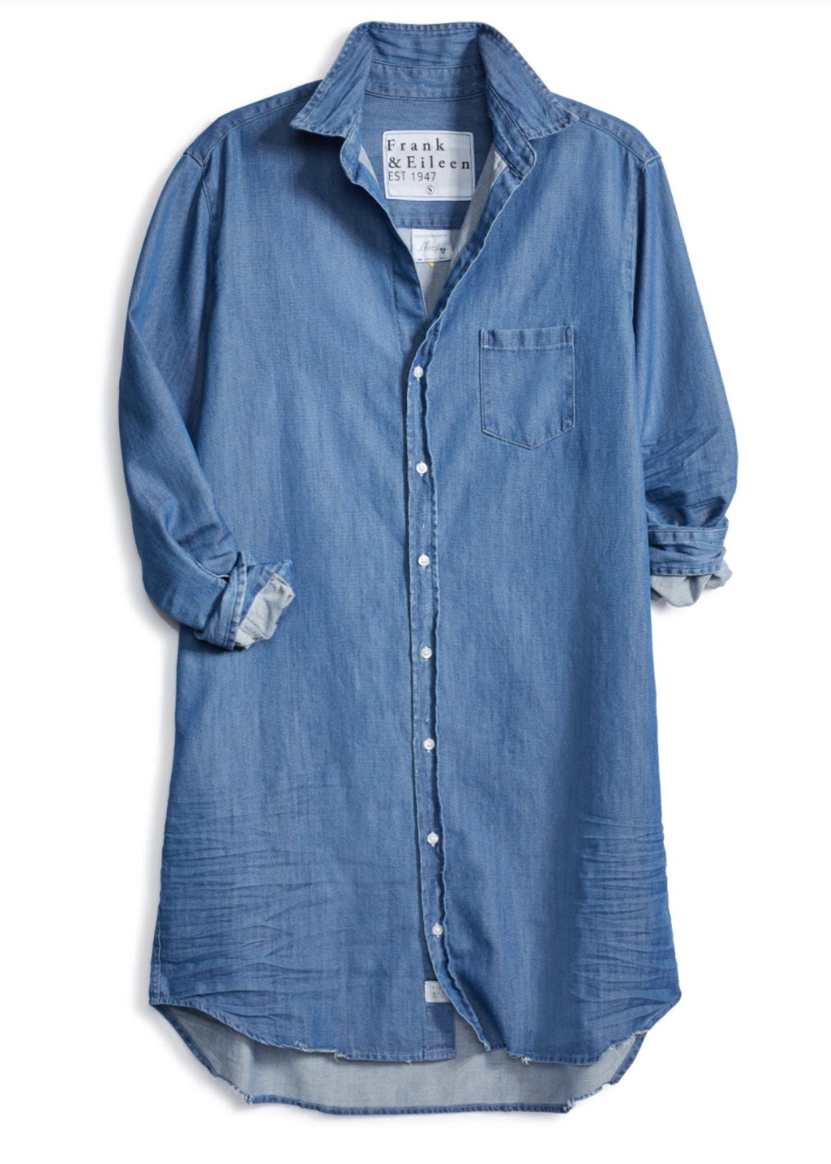 FRANK & EILEEN Mary Shirtdress - Vintage Stonewashed Indigo