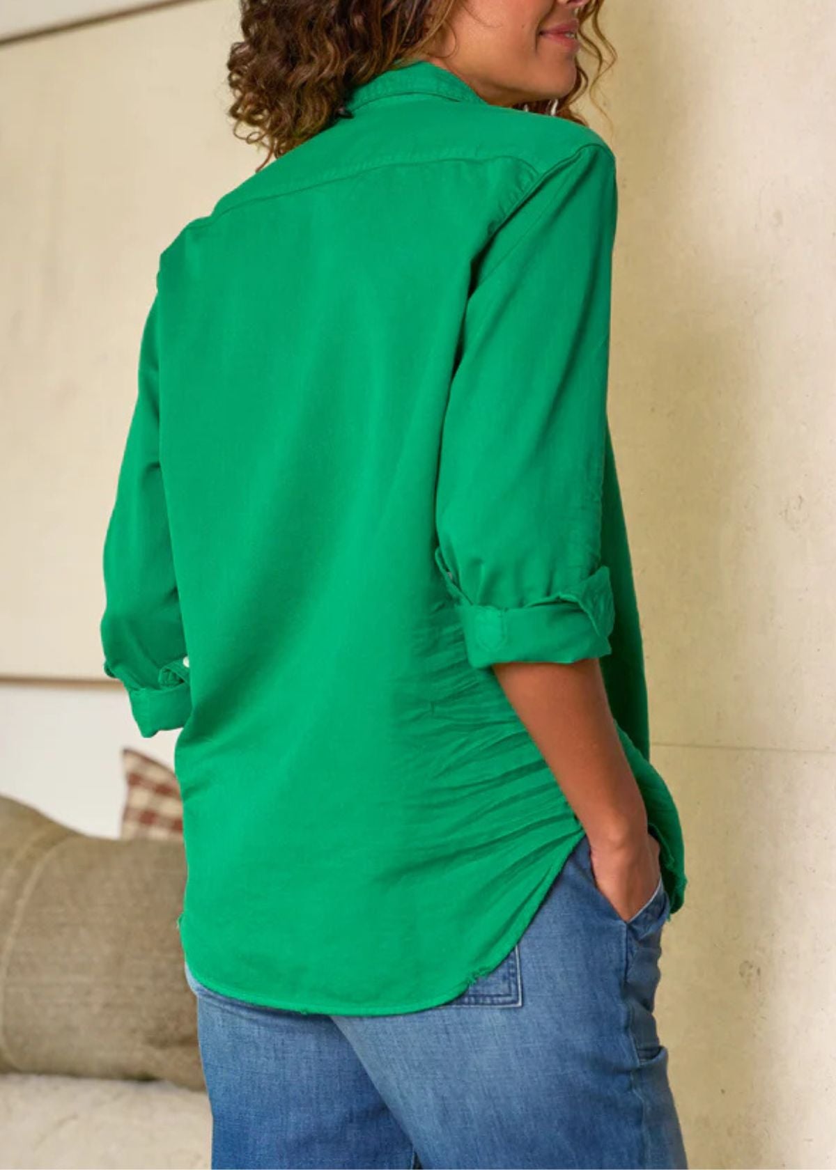 FRANK & EILEEN Eileen Top - Kelly Green
