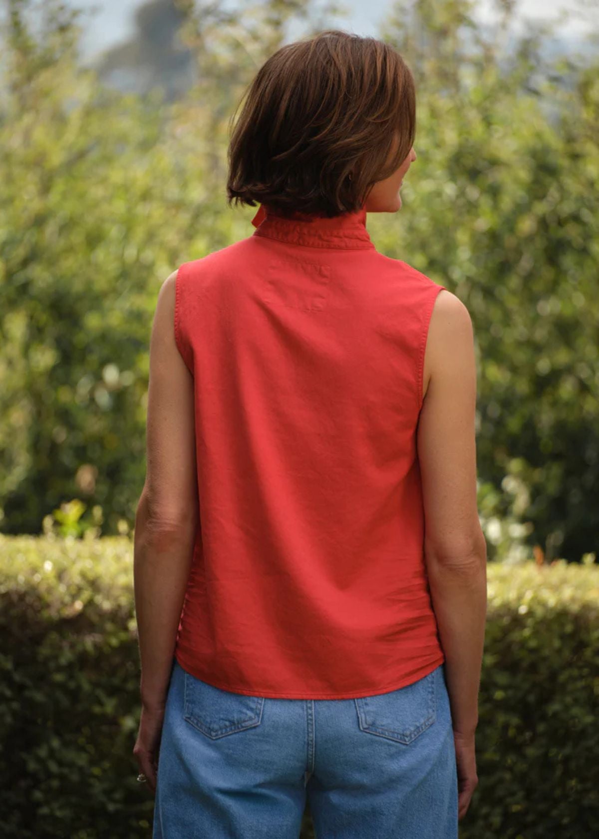 FRANK & EILEEN Olivia Popover Tank Top - Cherry