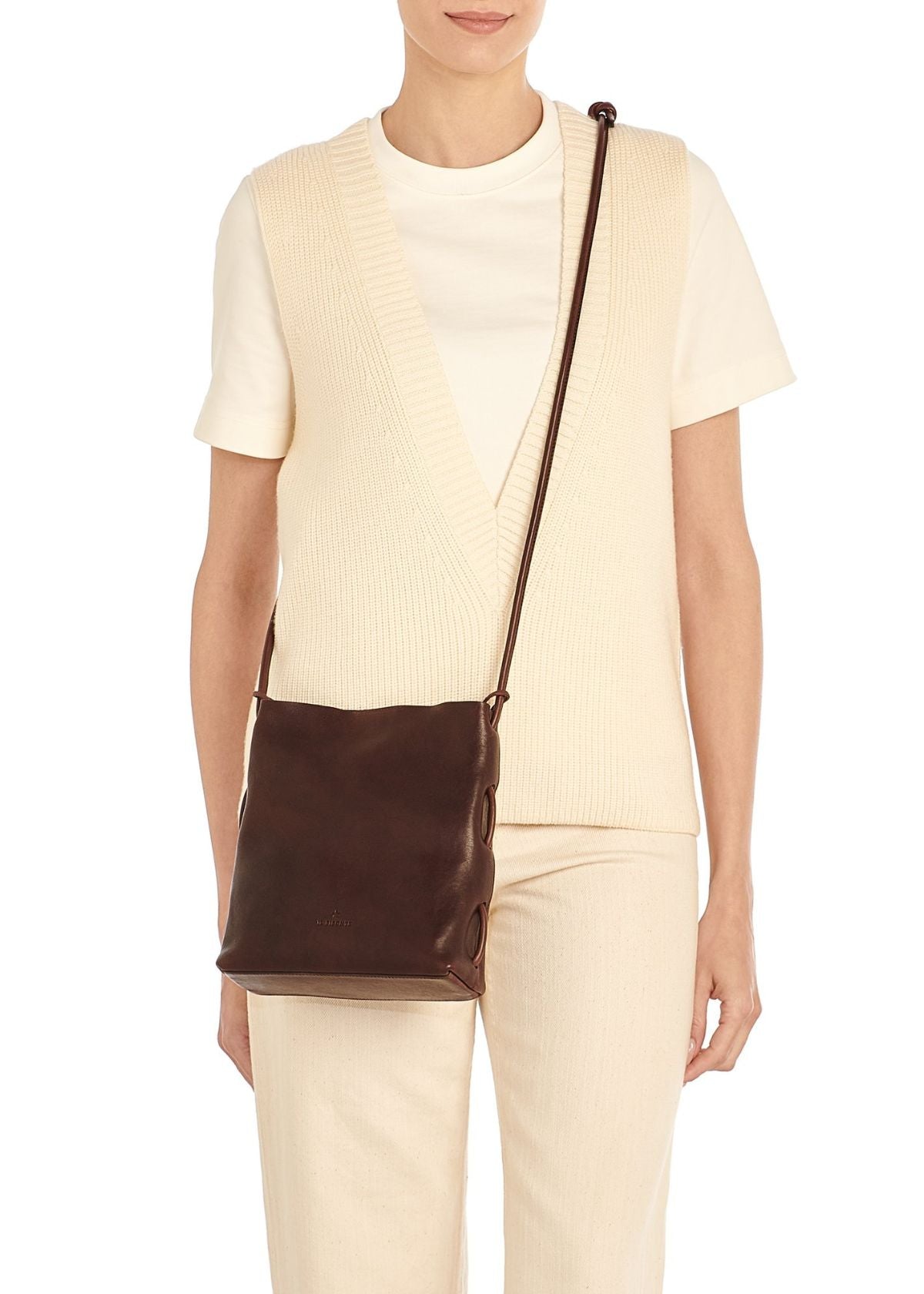 IL BISONTE Snodo Shoulder Handbag - Coffee