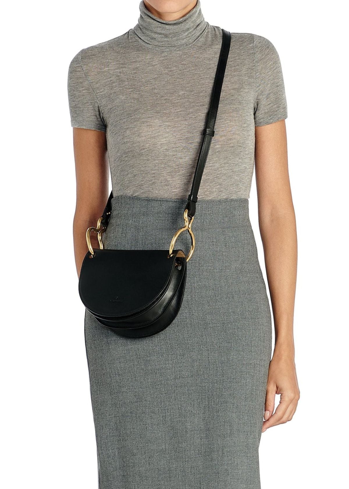IL BISONTE Consuelo Small Crossbody - Black