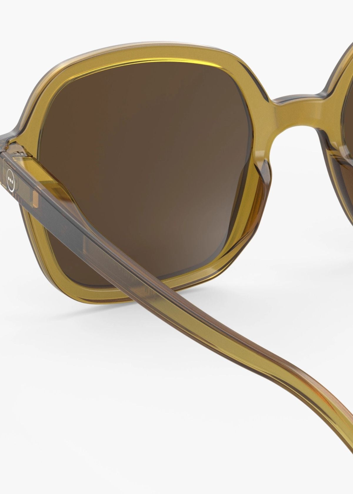 IZIPIZI #OFFICE Oversized Sunglasses - Golden Green