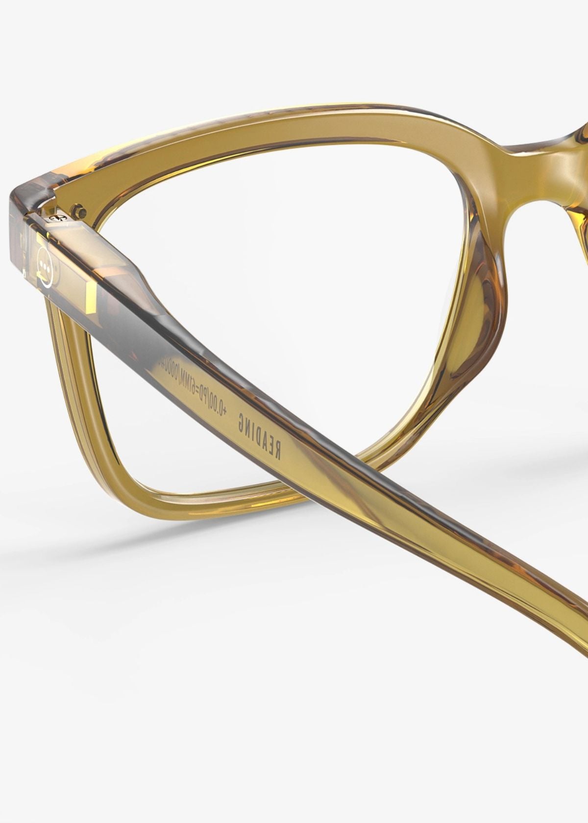IZIPIZI Rectangular Reading Glasses #L - Golden Green