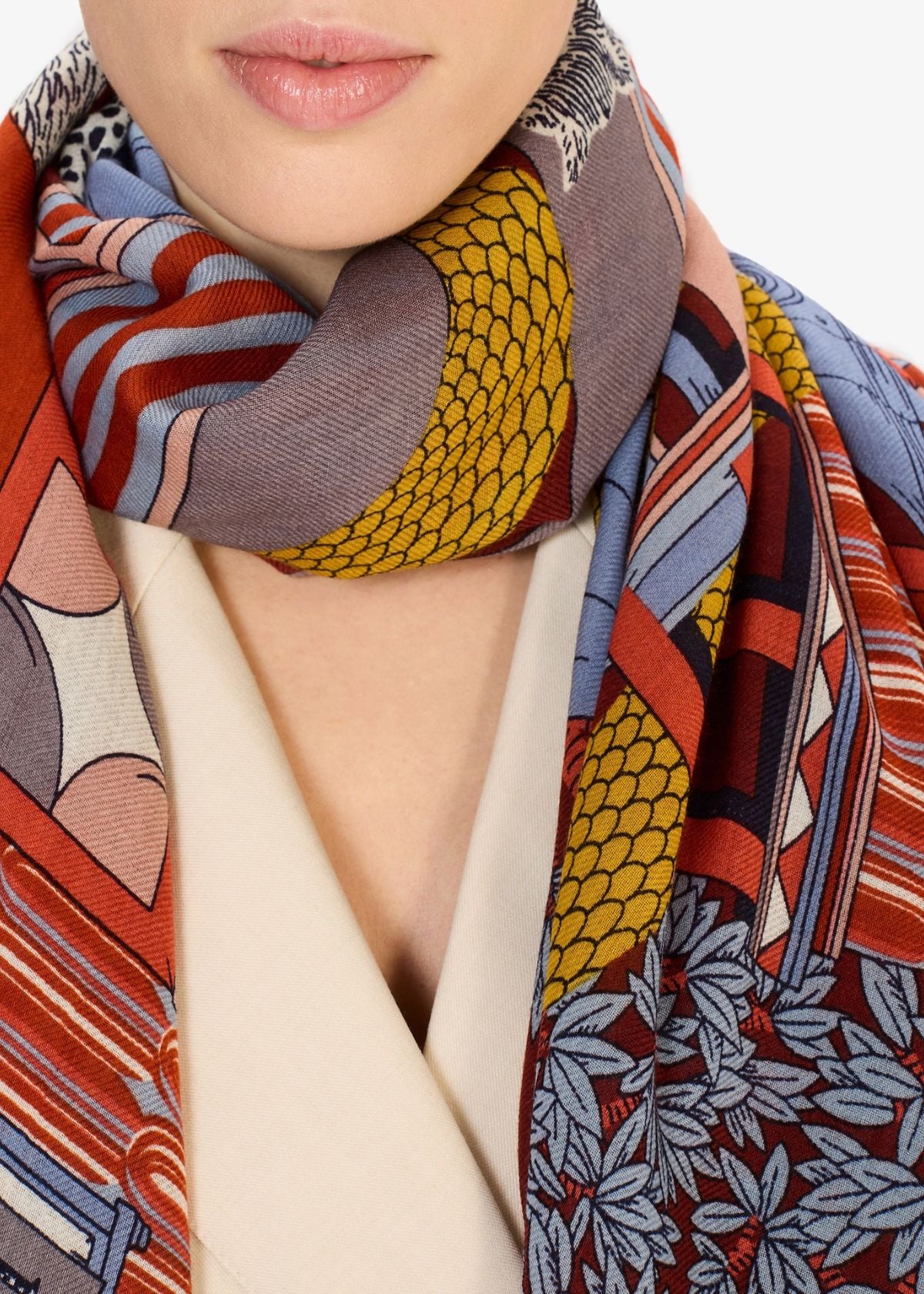 INOUI EDITIONS Nicolas 100 Rectangle Scarf - Autumn