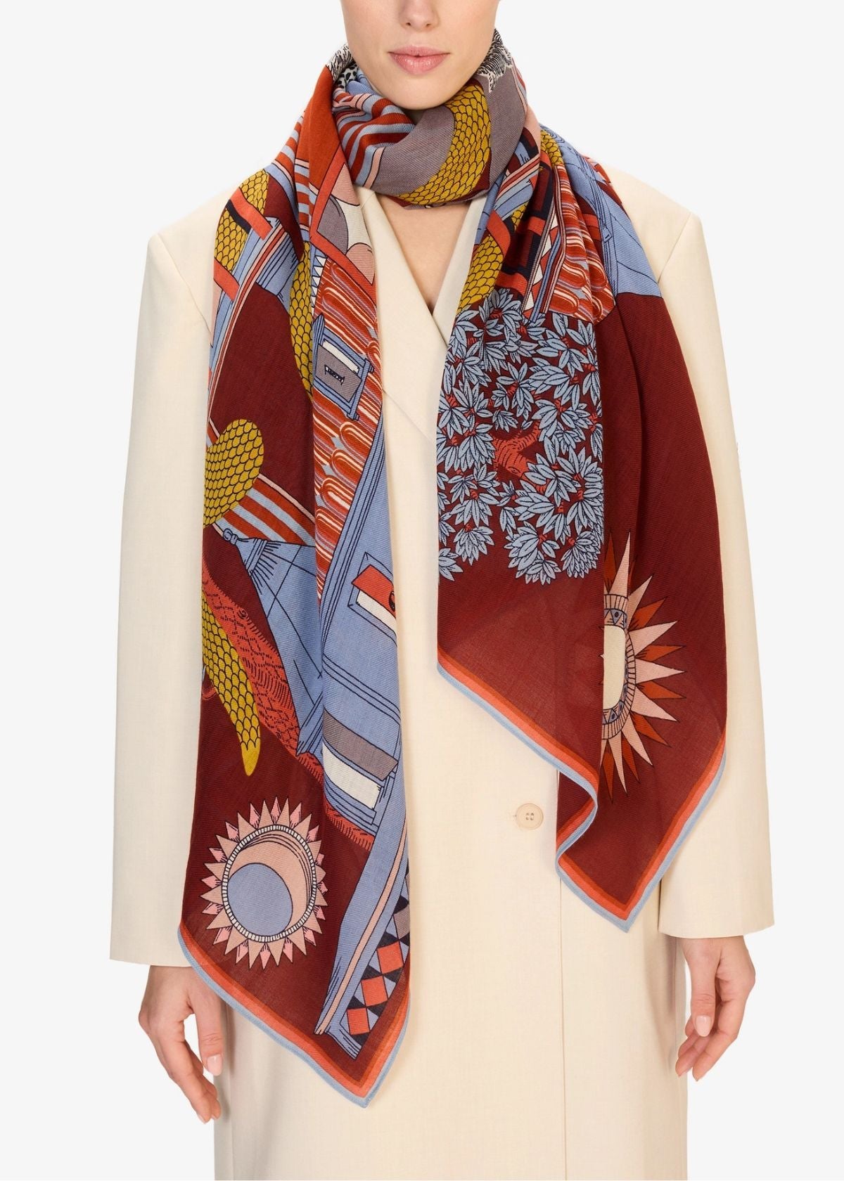 INOUI EDITIONS Nicolas 100 Rectangle Scarf - Autumn
