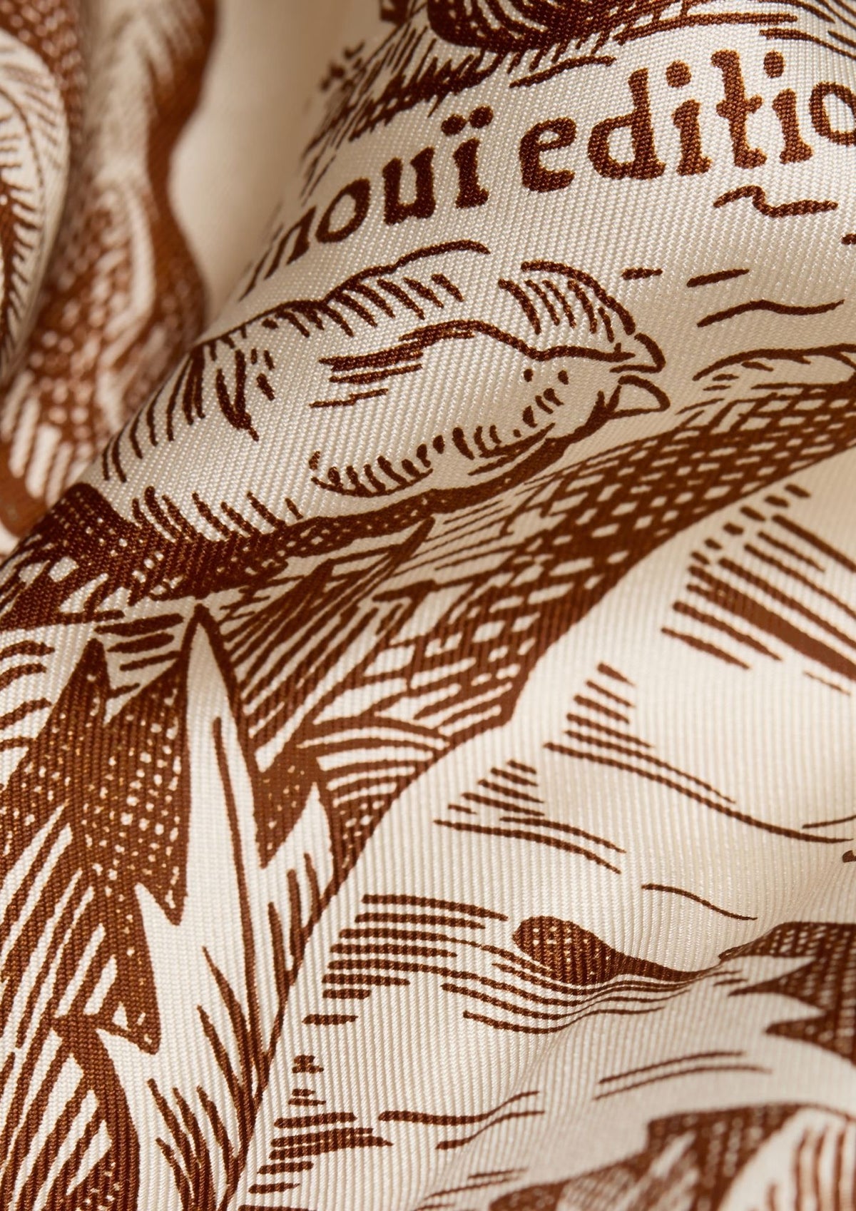 INOUI EDITIONS Bangalor 65 Square Scarf - Caramel