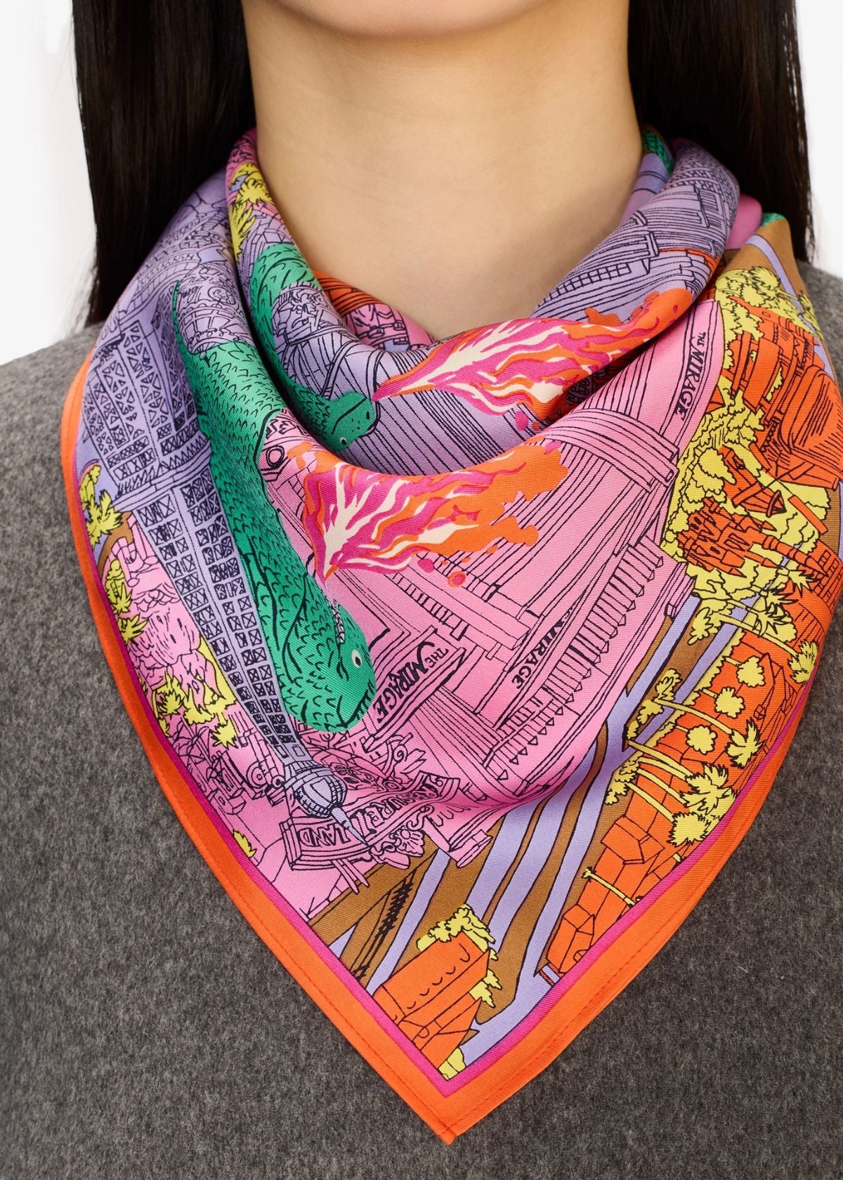 INOUI EDITIONS Vegas 65 Square Scarf - Multicolor