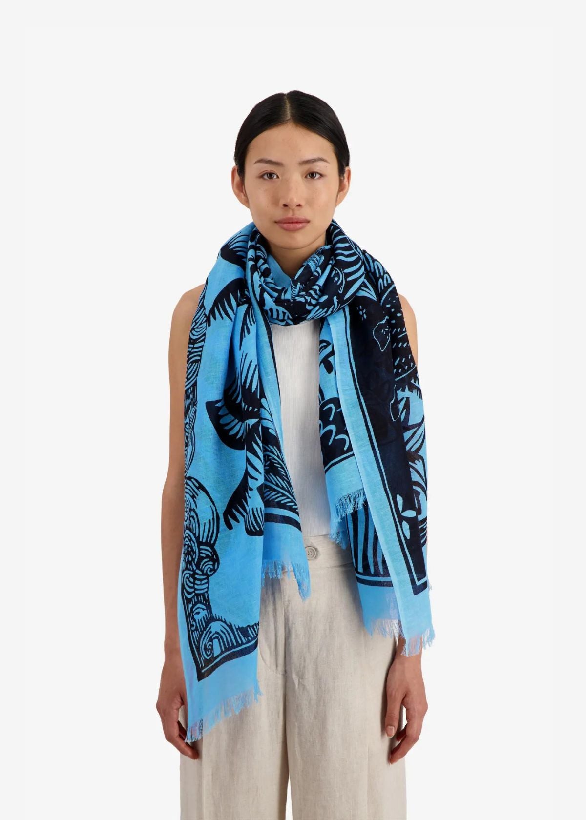 INOUI EDITIONS Duffy 100 Scarf - Denim