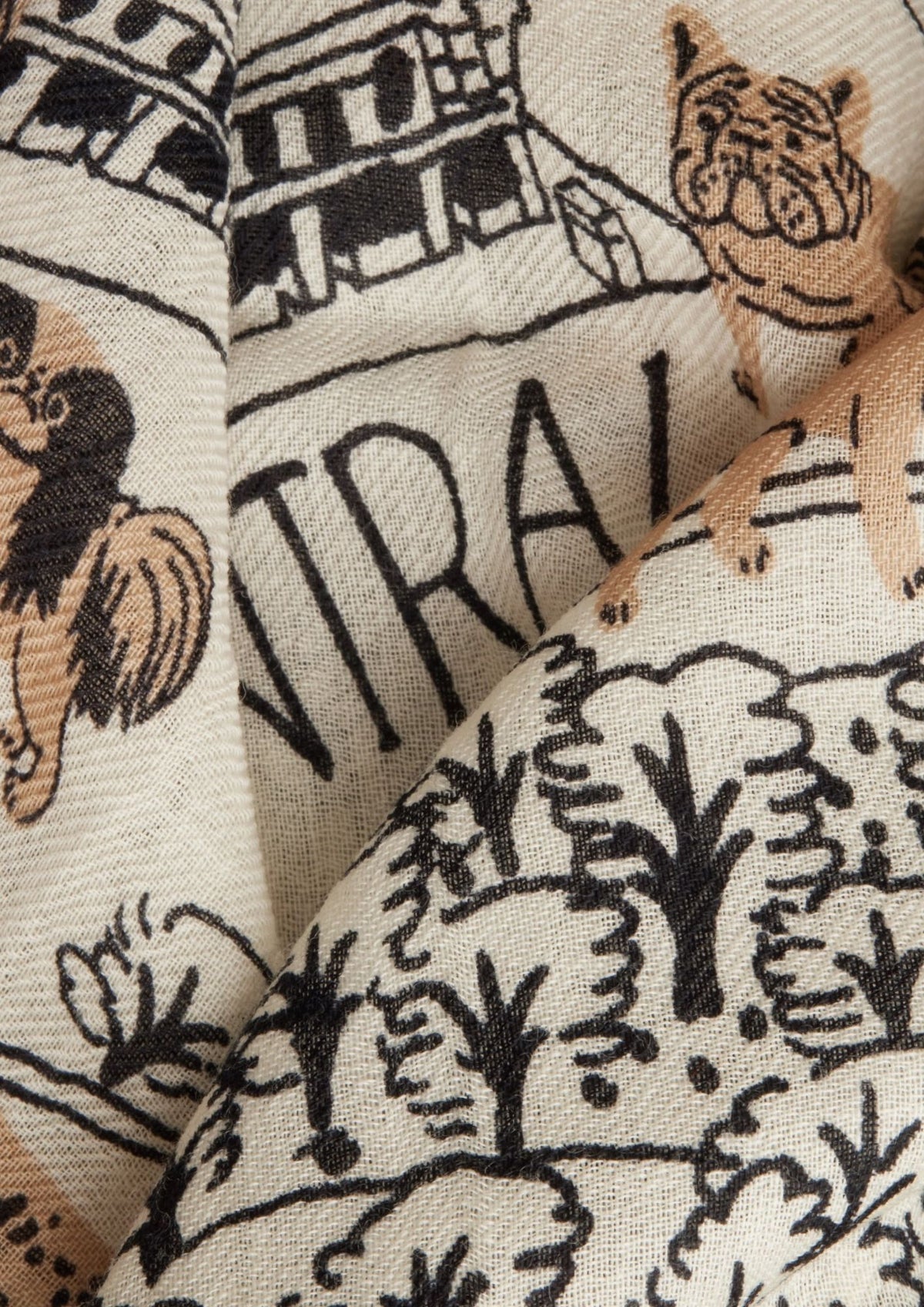 INOUI EDITIONS Square 100 Central Park Scarf - White