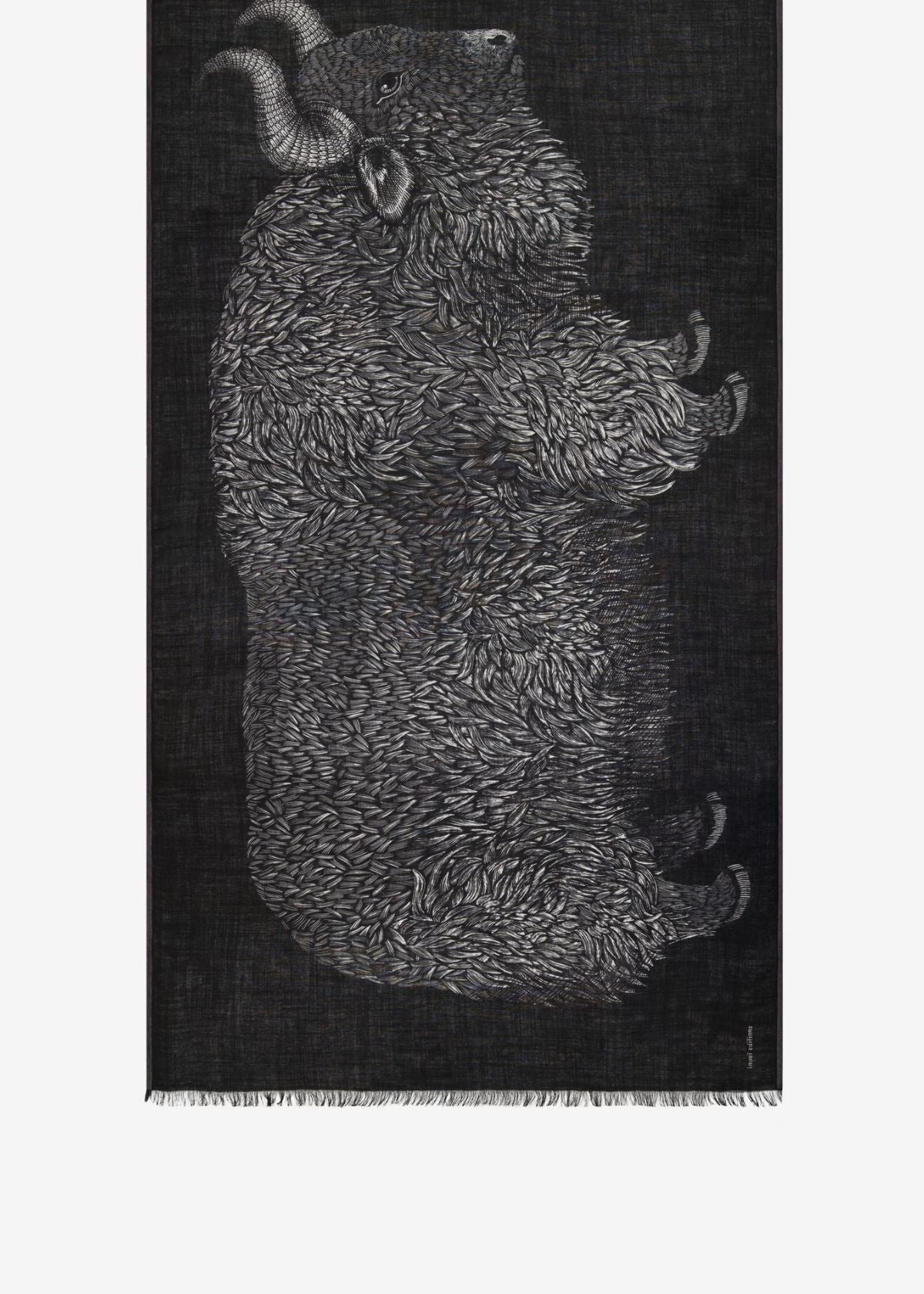 INOUI EDITIONS Walter 100 Rectangle Scarf - Black