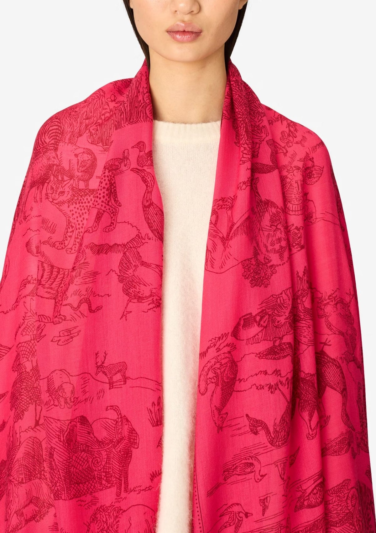 INOUI EDITIONS Reverie 130 Scarf - Fuchsia