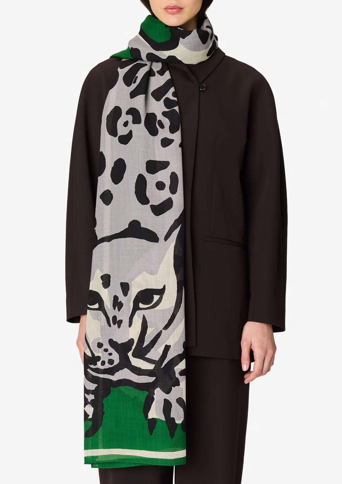 INOUI EDITIONS Feline 70 Scarf - Green