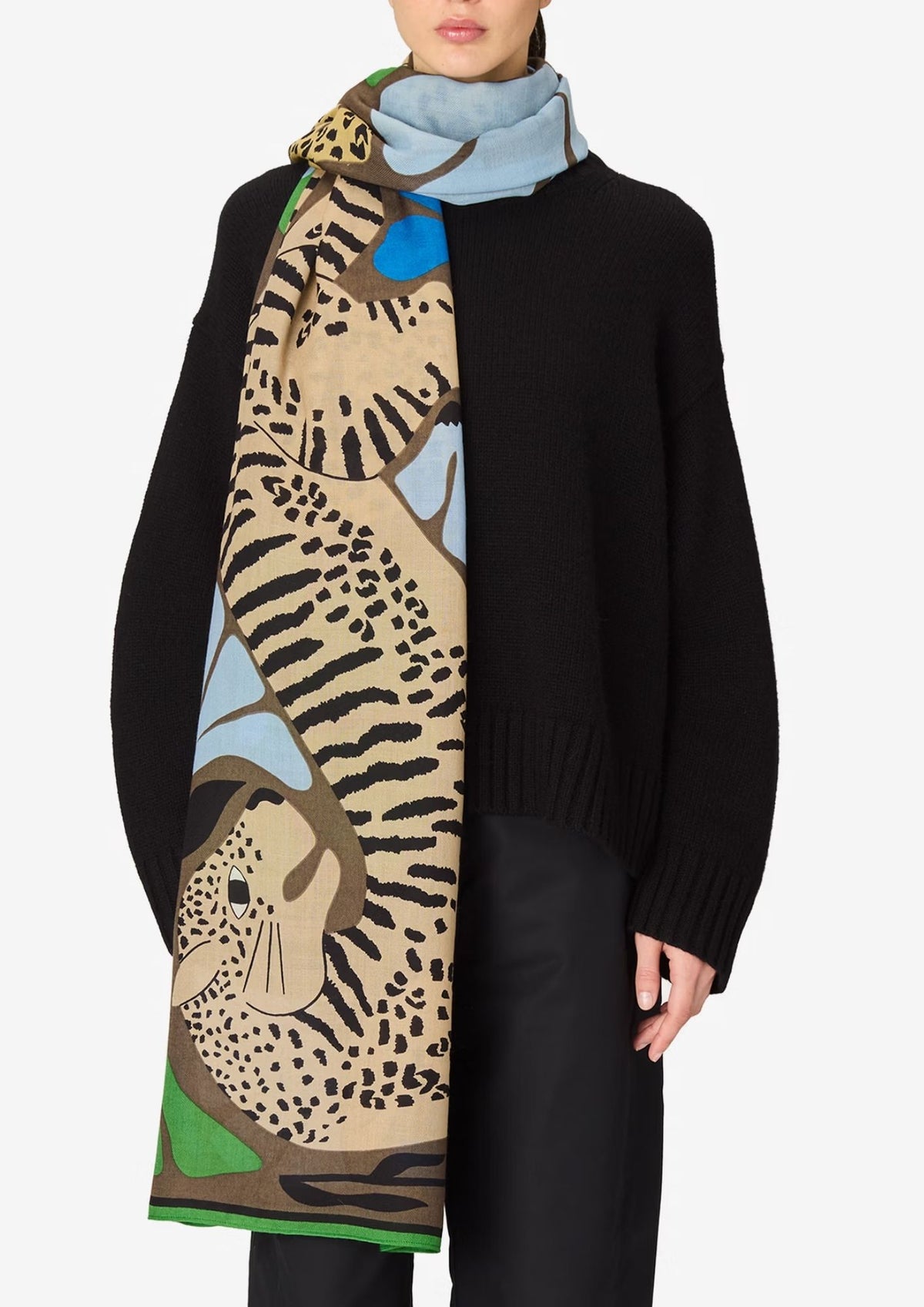 INOUI EDITIONS Panteo 100 Scarf - Khaki