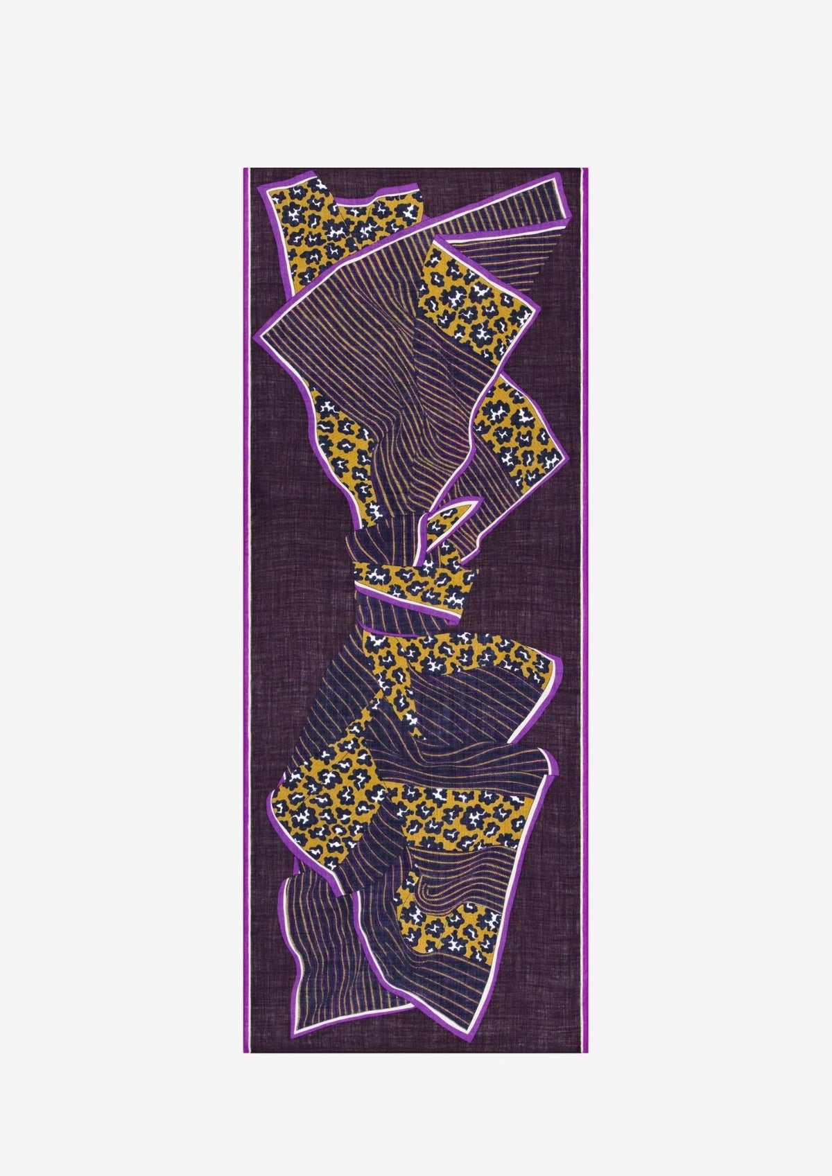 INOUI EDITIONS Lov 70 Scarf - Purple