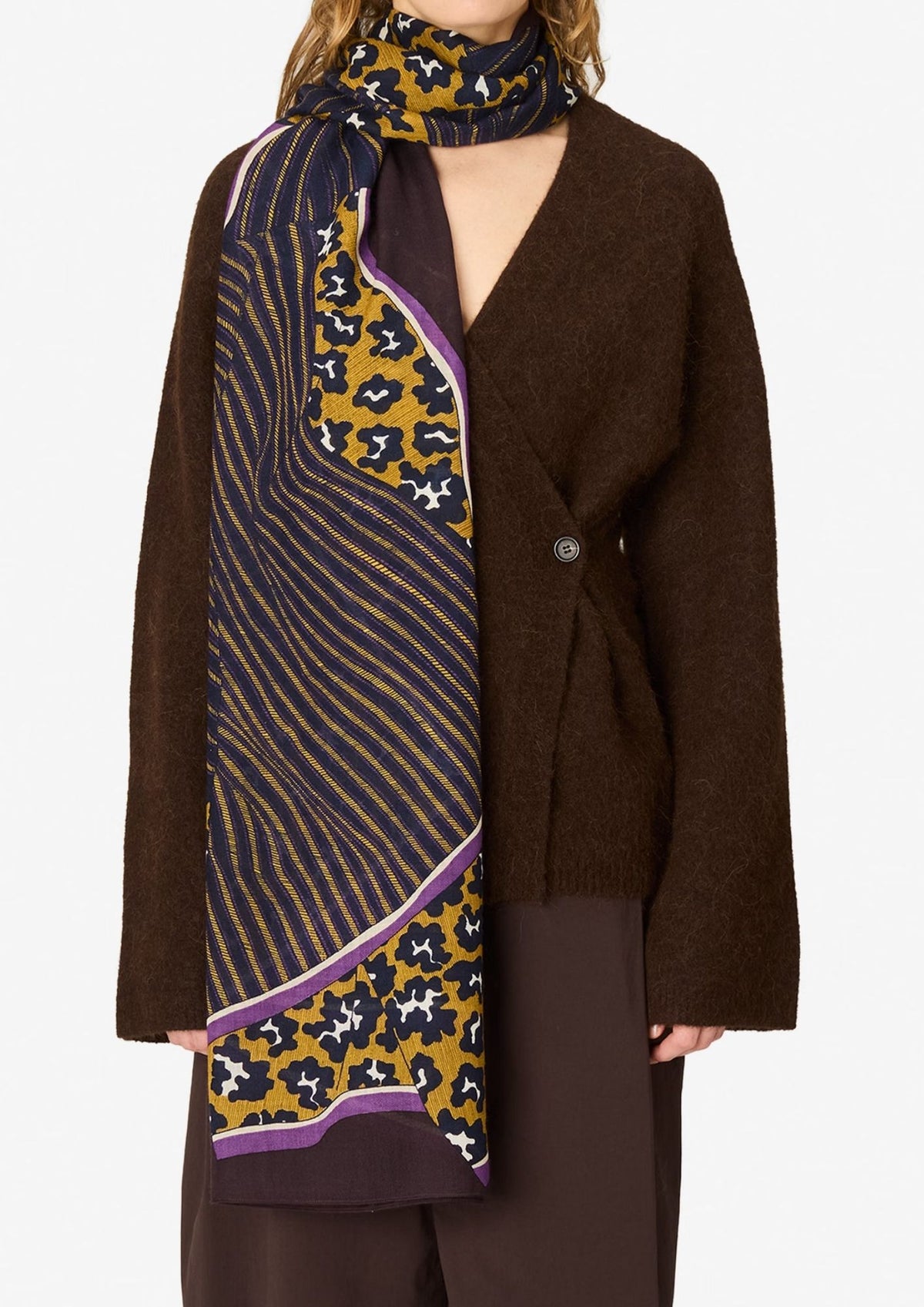 INOUI EDITIONS Lov 70 Scarf - Purple