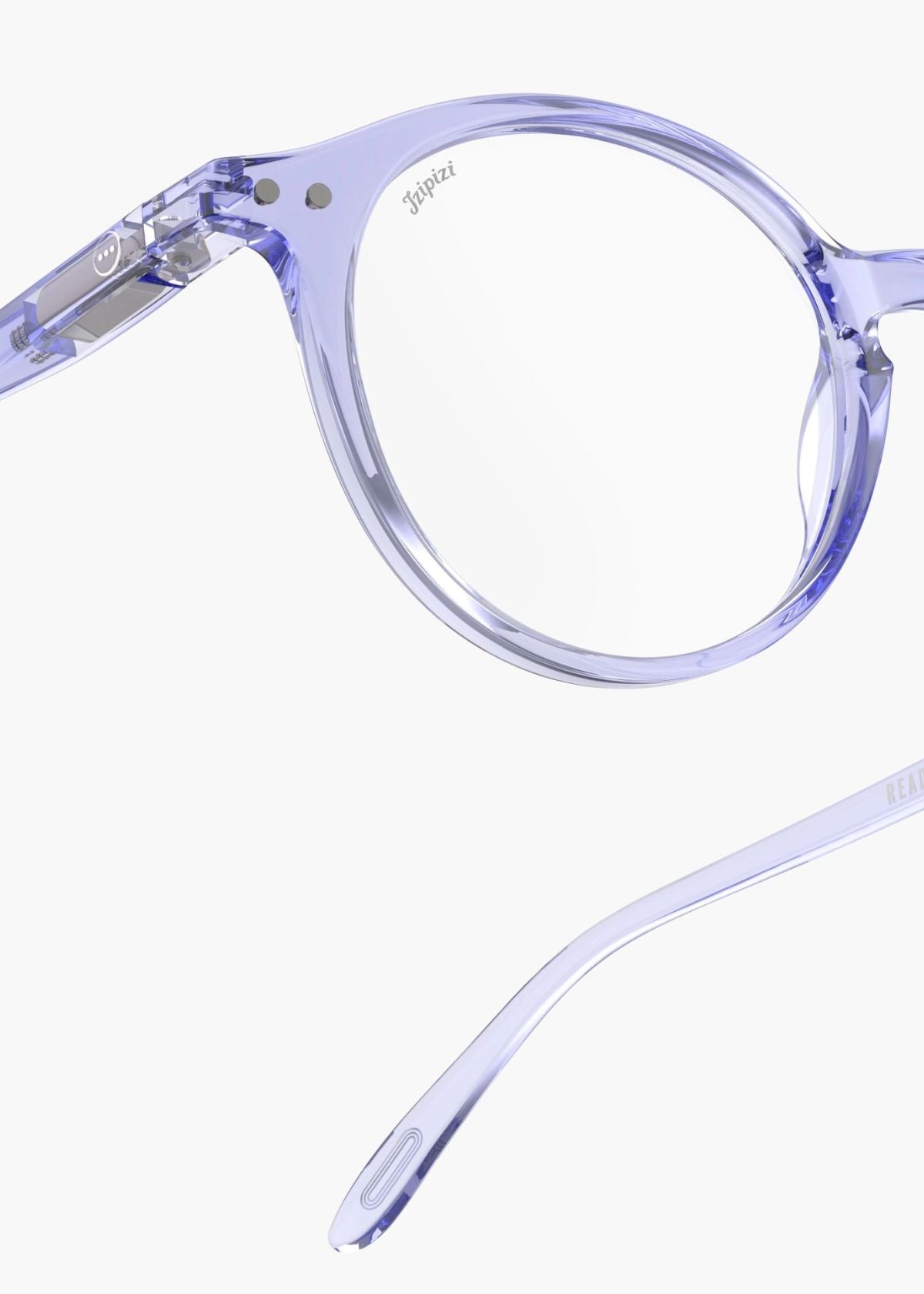 IZIPIZI Iconic Round Reading Glasses #D in Athletic Purple