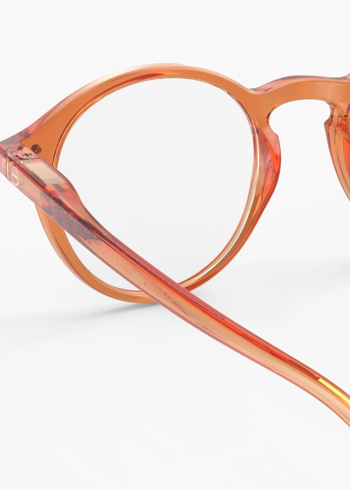 IZIPIZI Iconic Round Reading Glasses #D - Orange Smash