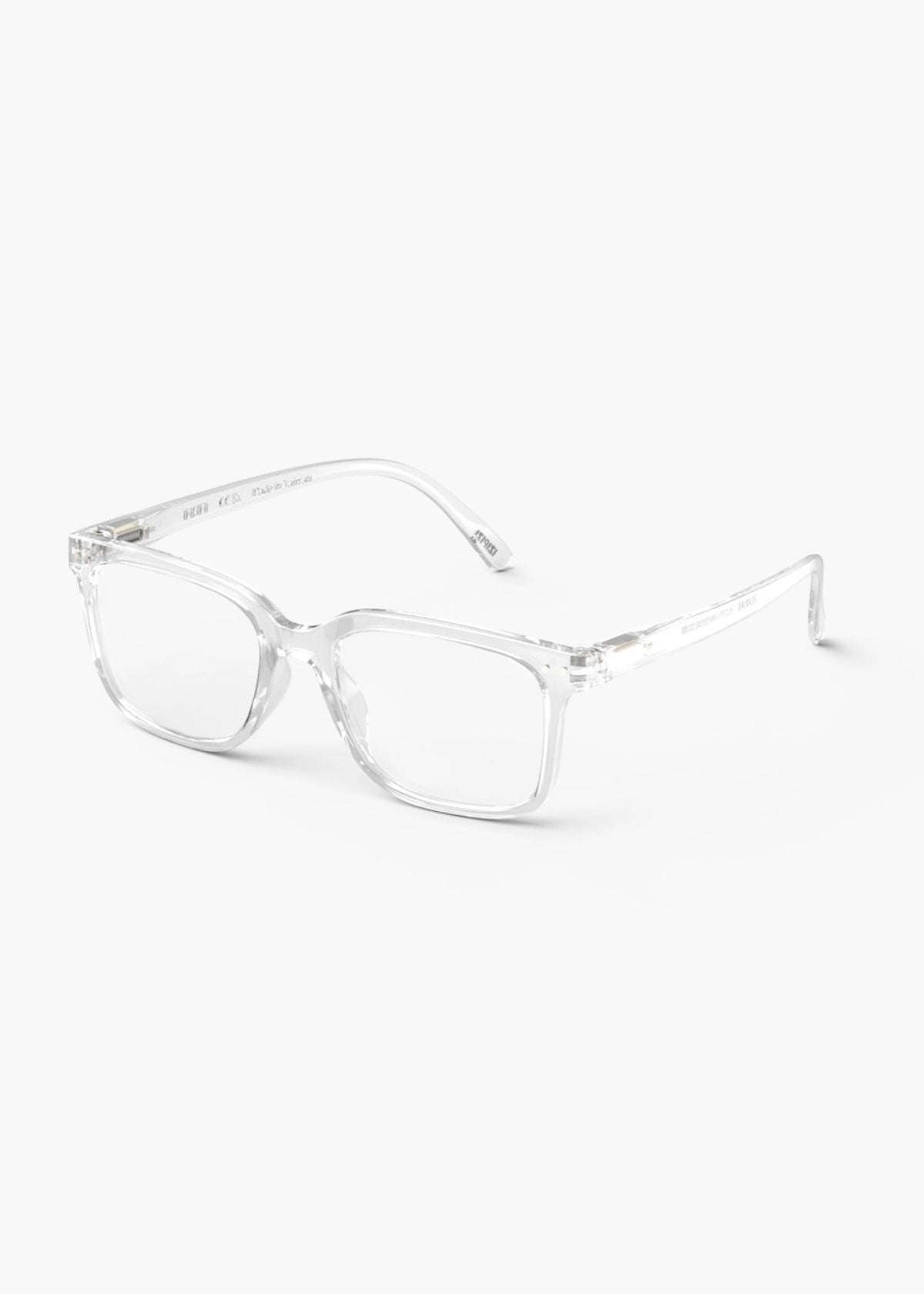 IZIPIZI Rectangular Reading Glasses #L - Crystal