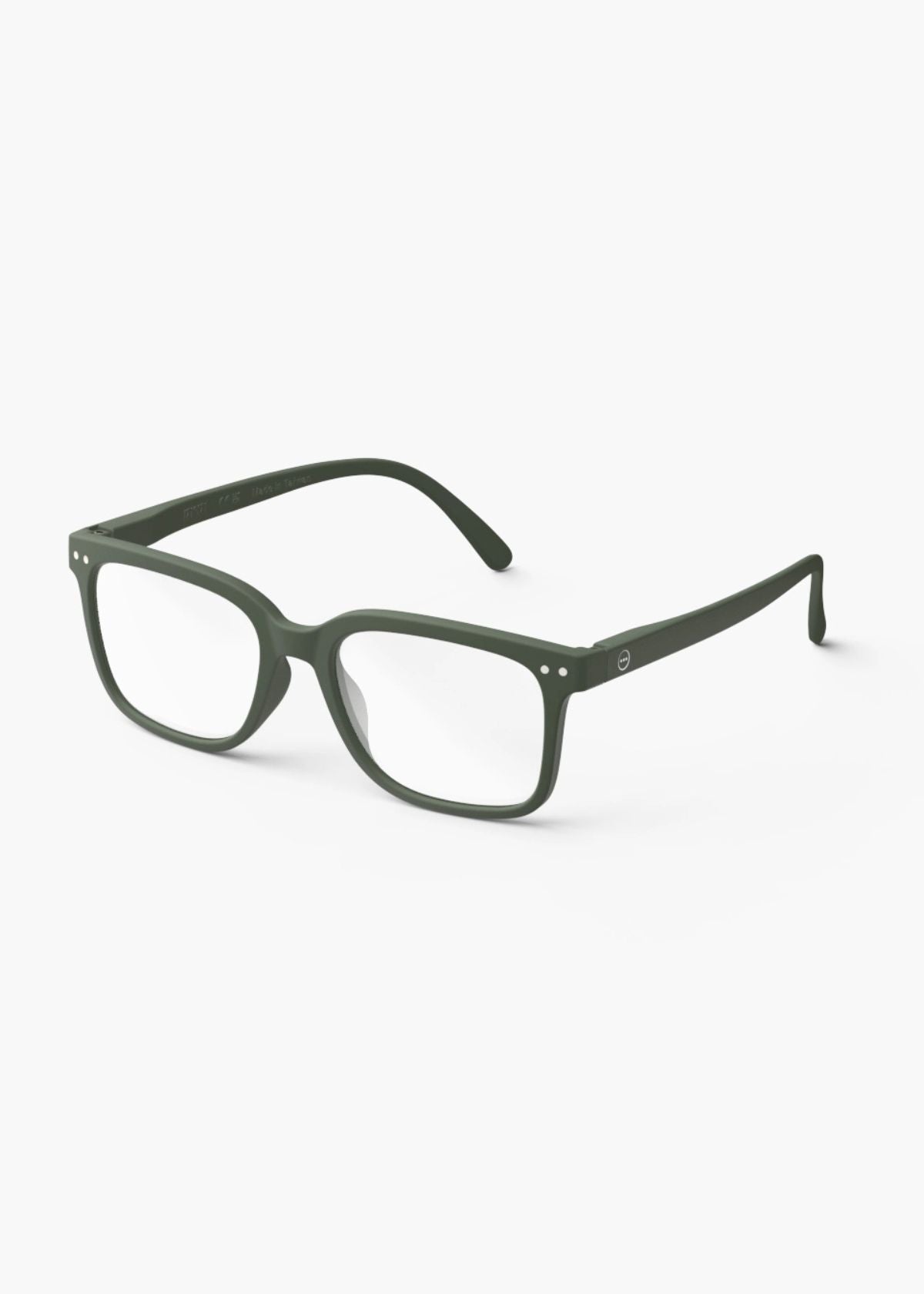 IZIPIZI Rectangular Reading Glasses #L - Khaki Green
