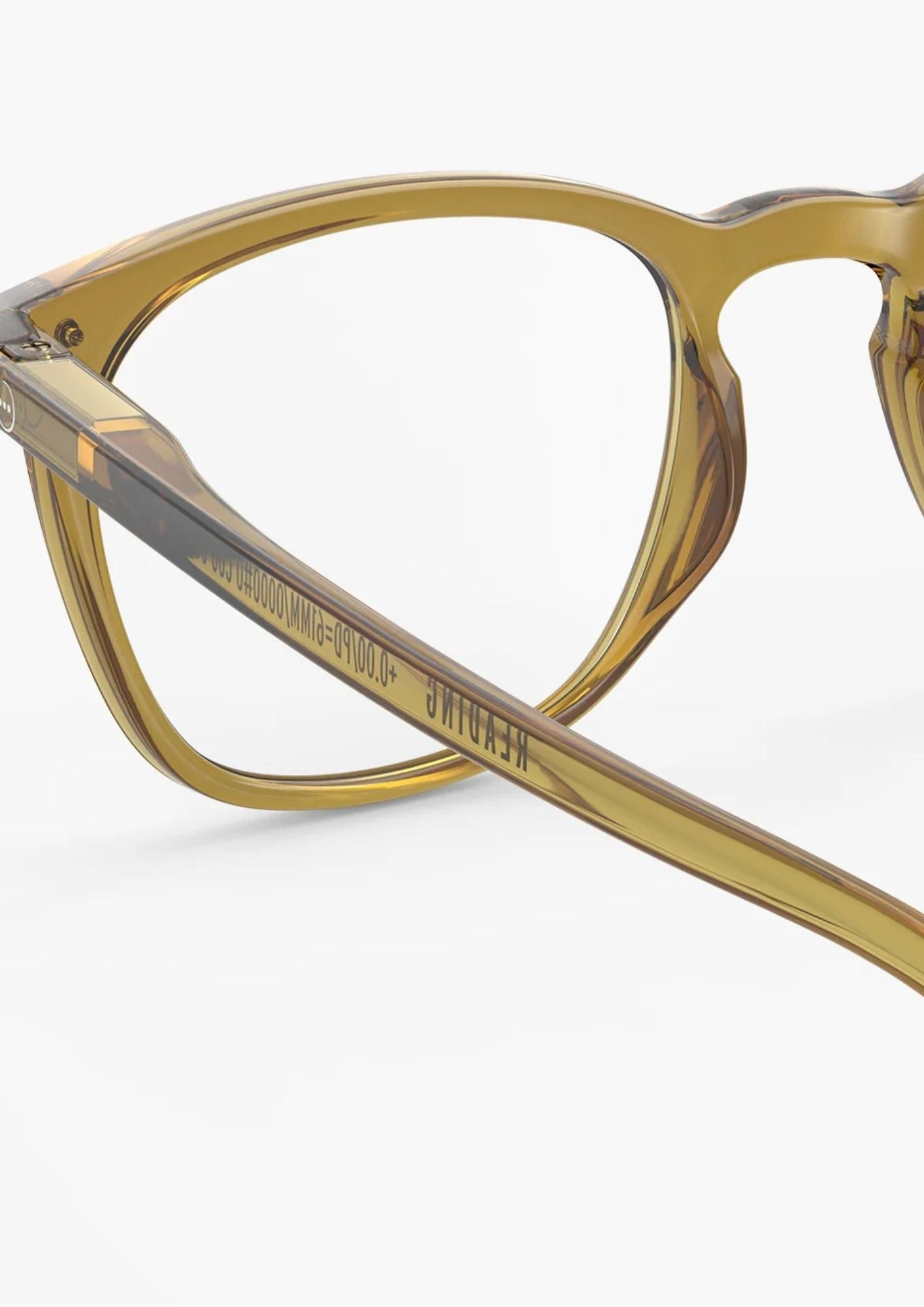 IZIPIZI Trapezium Shaped Reading Glasses #E - Golden Green
