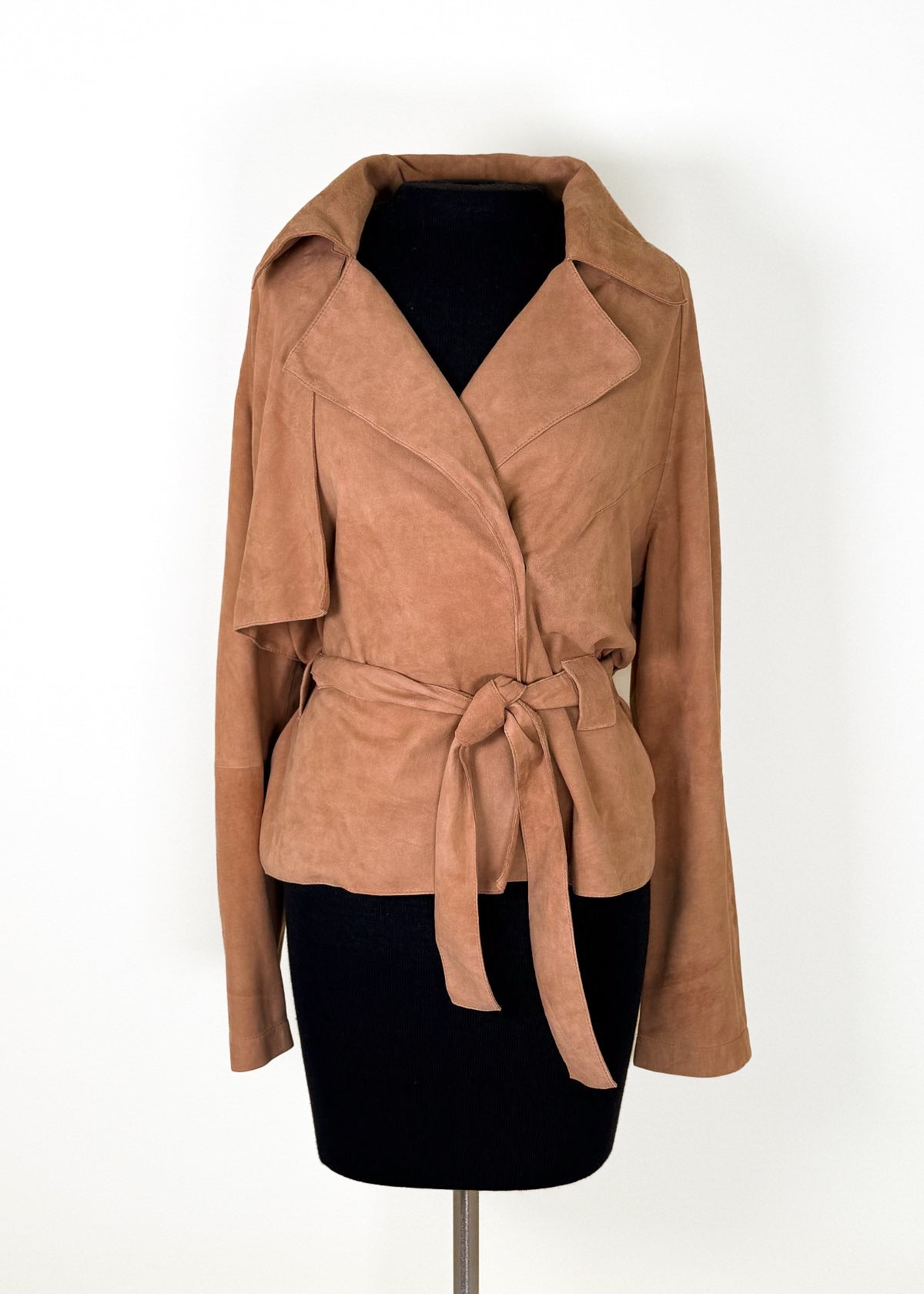 JAKETT Gemma Washed Suede Jacket - Mocha