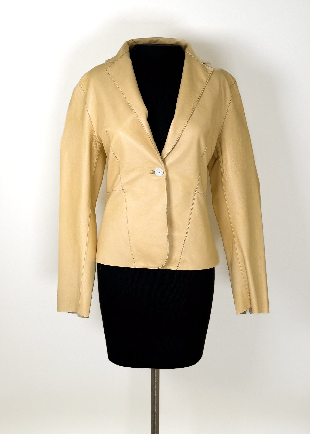 JAKETT Peyton Vintage Leather Jacket - Butter