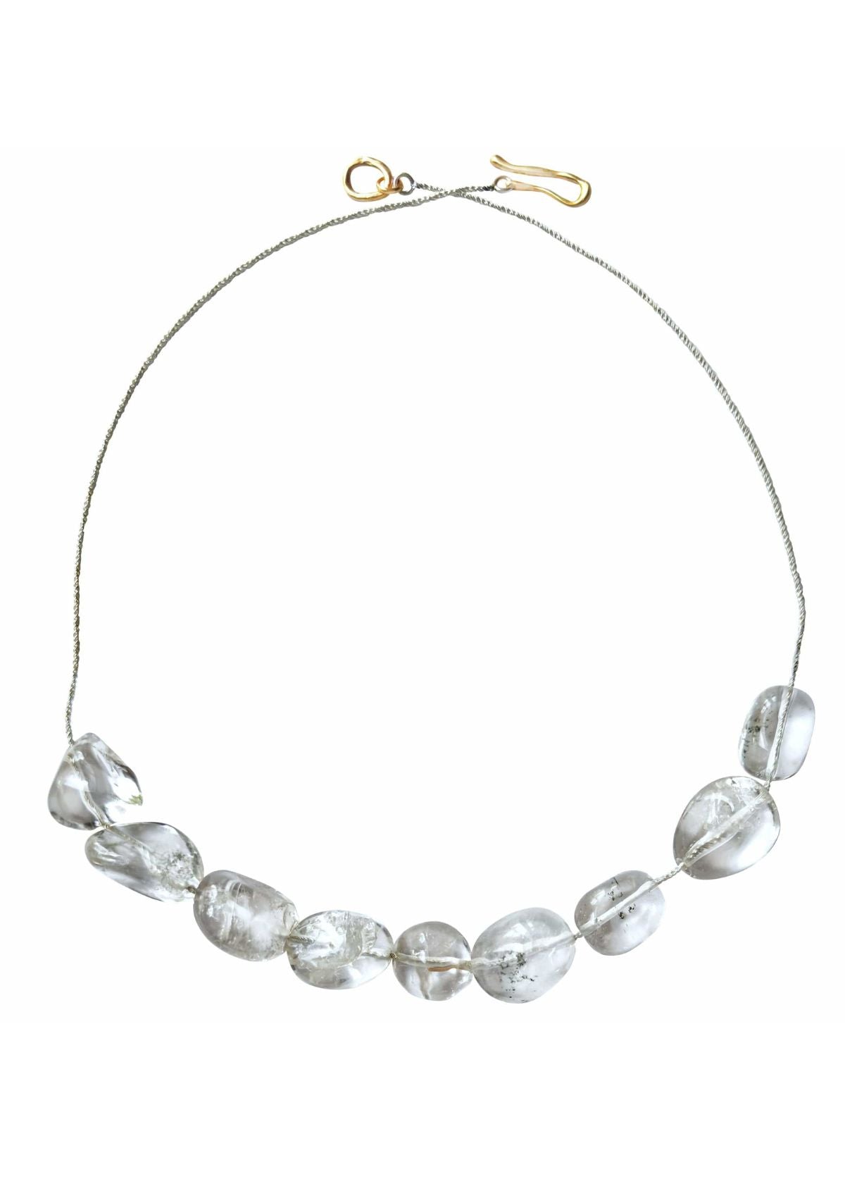 JULIE COHN Crystal Nugget Sterling Silver Necklace