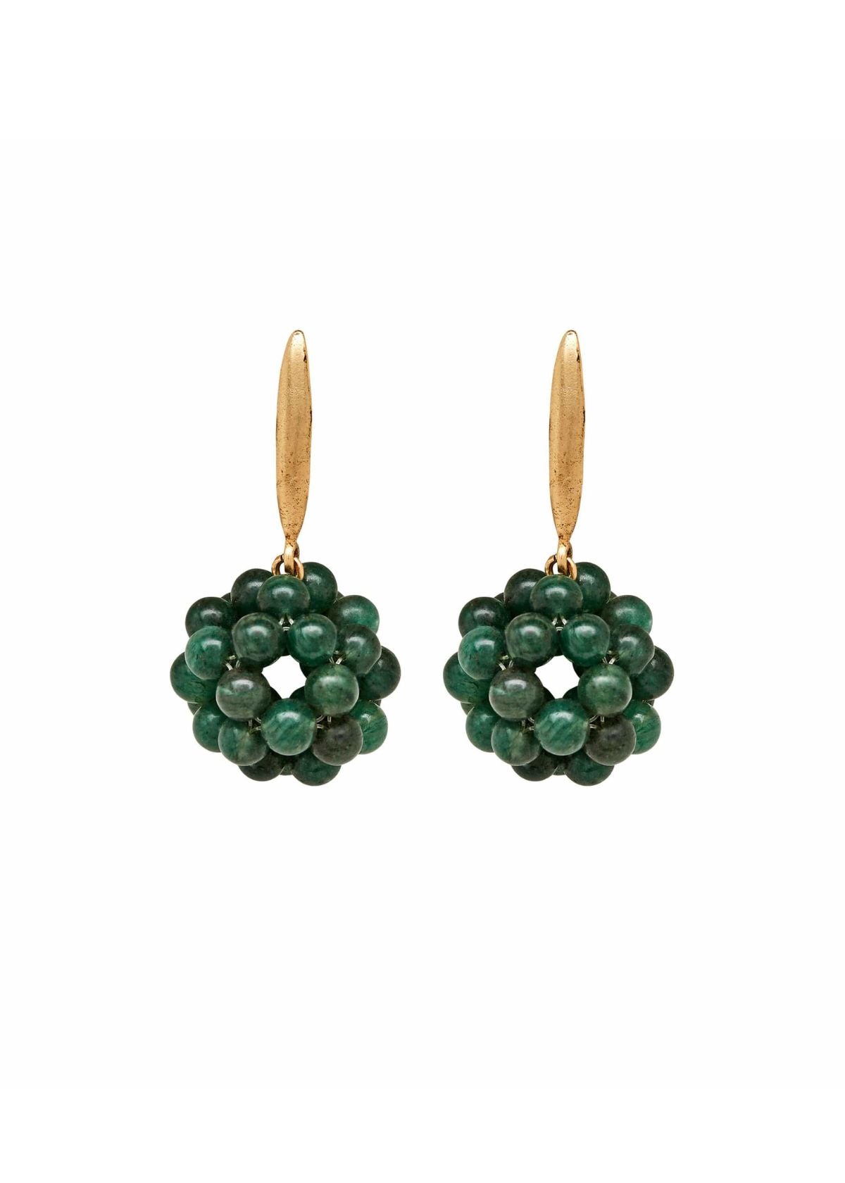 JULIE COHN Beautyberry Aventurine Bronze Earring
