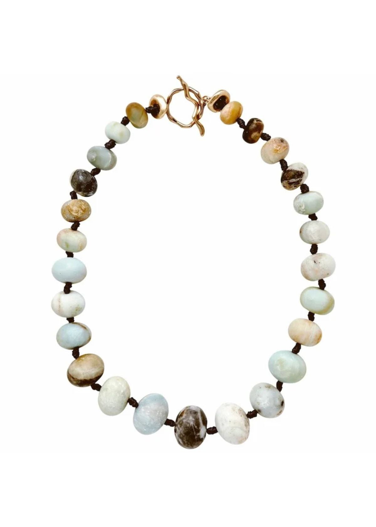 JULIE COHN Painted Desert Amazonite Bronze Necklace