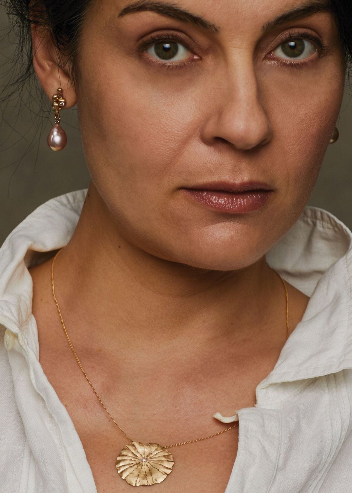 JULIE COHN Pennywort Bronze Pendant Necklace