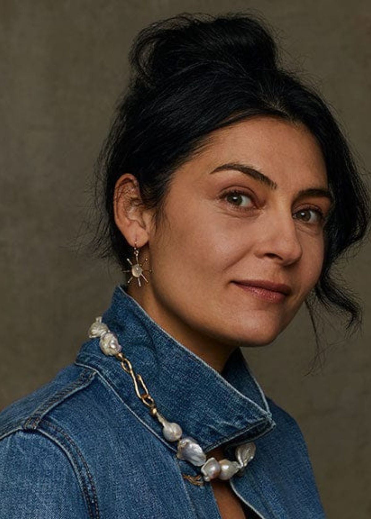 JULIE COHN Mondo Pearl Bronze Statement Necklace