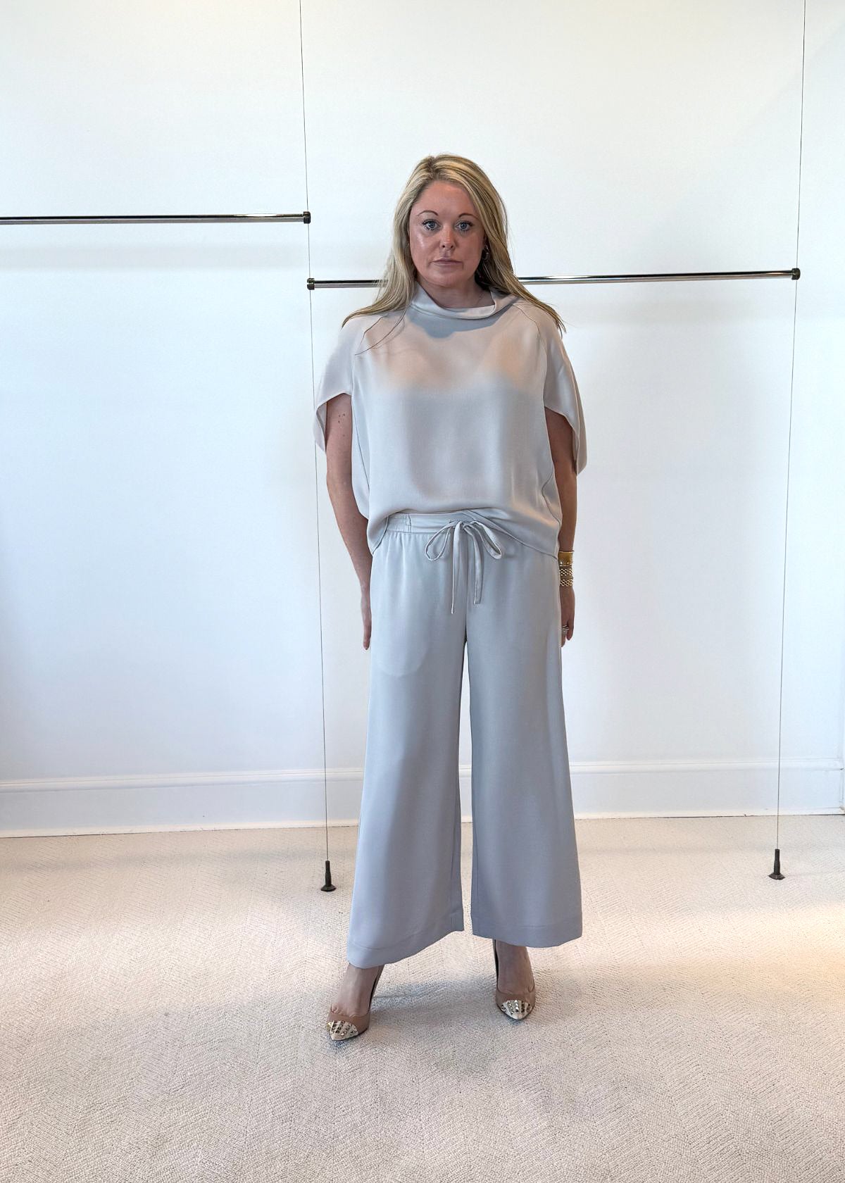 KAL RIEMAN Celeste Satin Pant - Mink