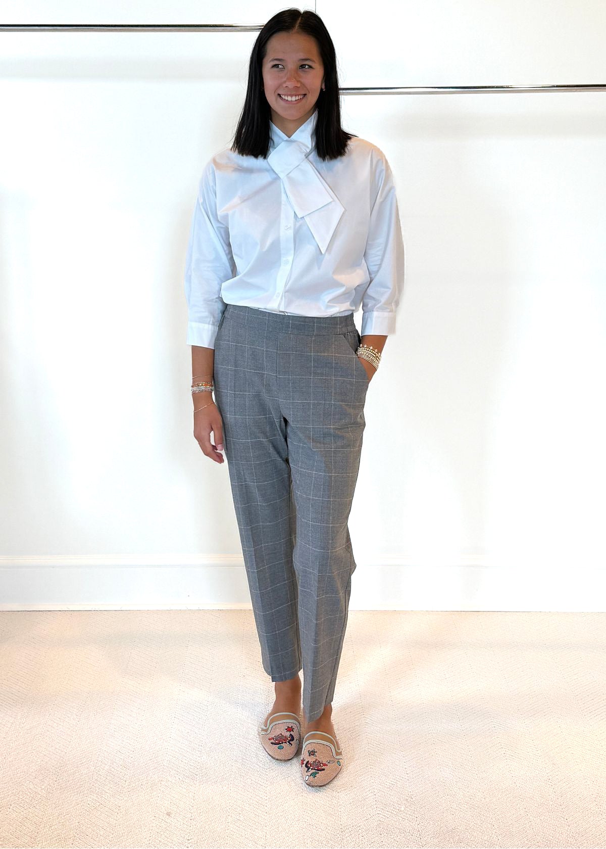 KAL RIEMAN Vanessa Bow Top - White