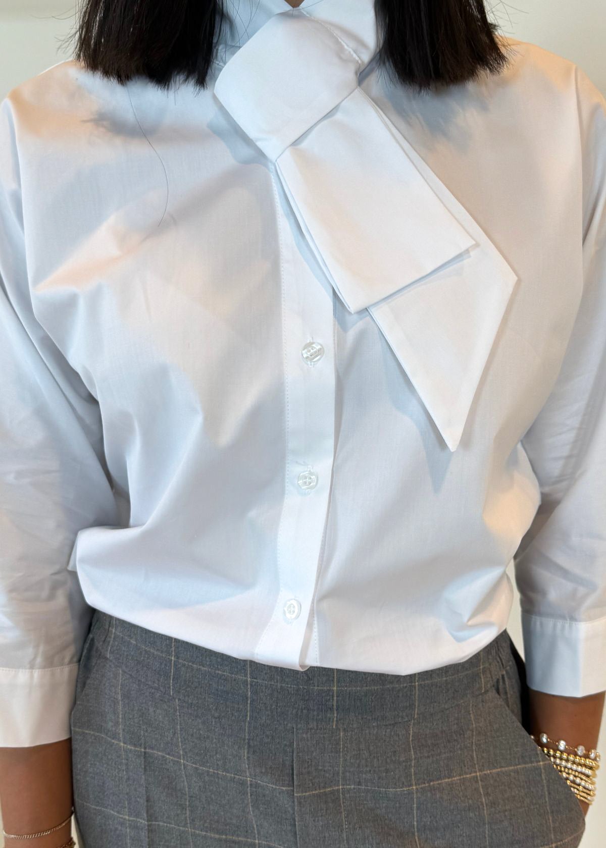 KAL RIEMAN Vanessa Bow Top - White