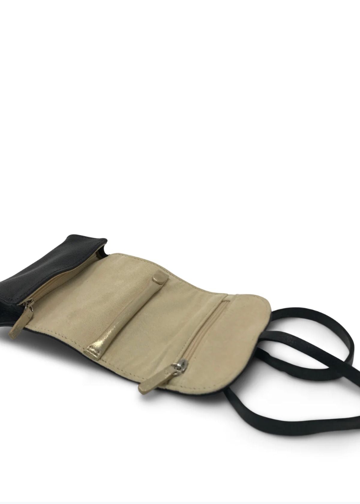 KEMPTON & CO. Black Leather Jewelry Roll