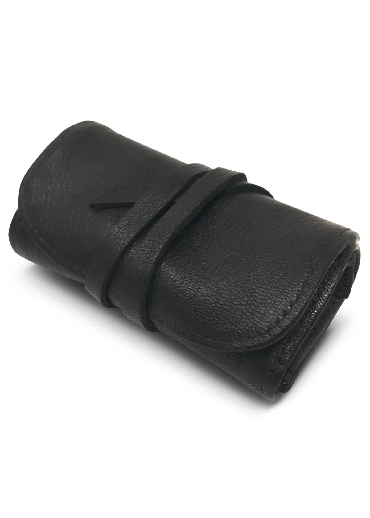KEMPTON & CO. Black Leather Jewelry Roll