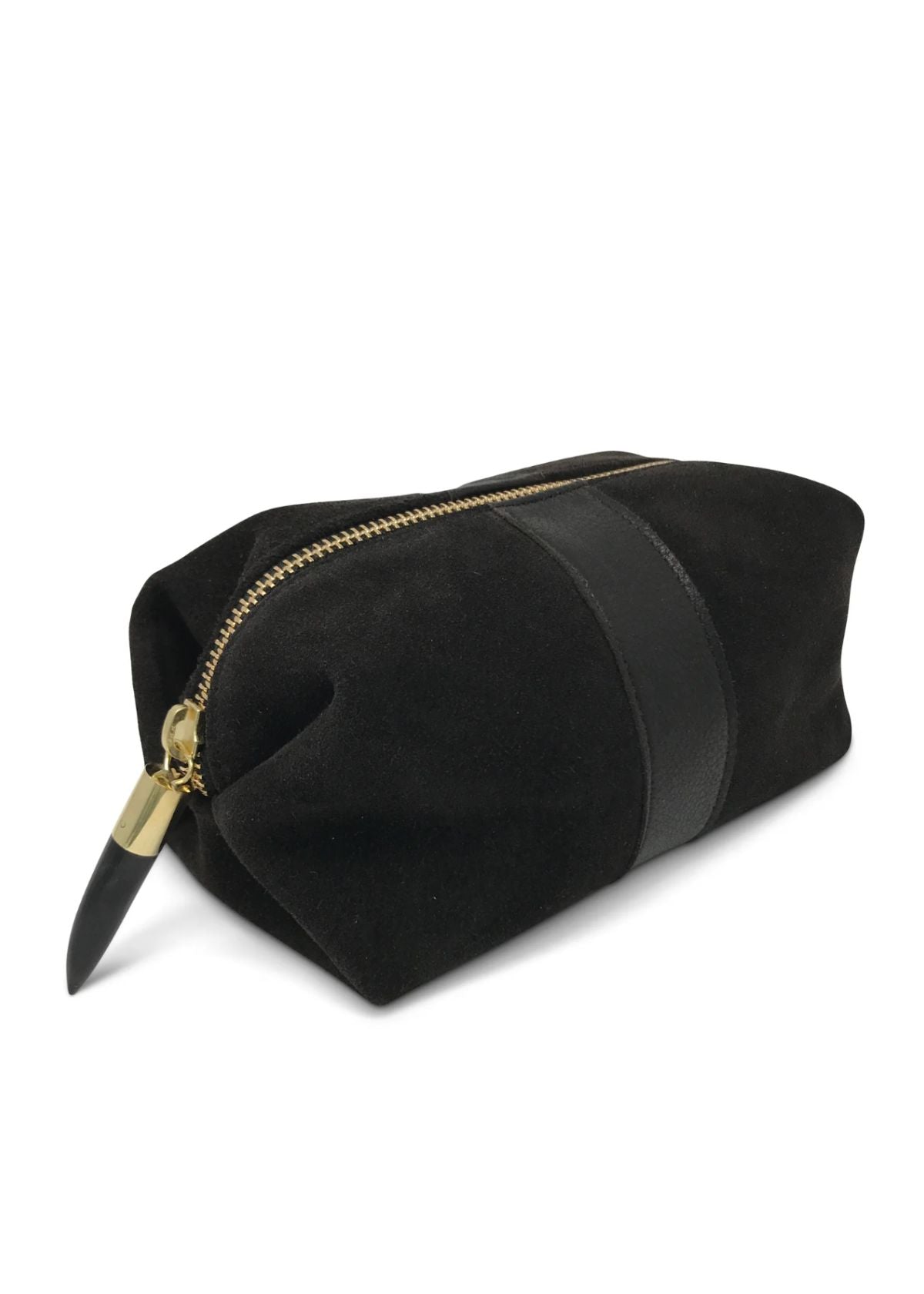 KEMPTON & CO. Chocolate Suede Cosmetic Case