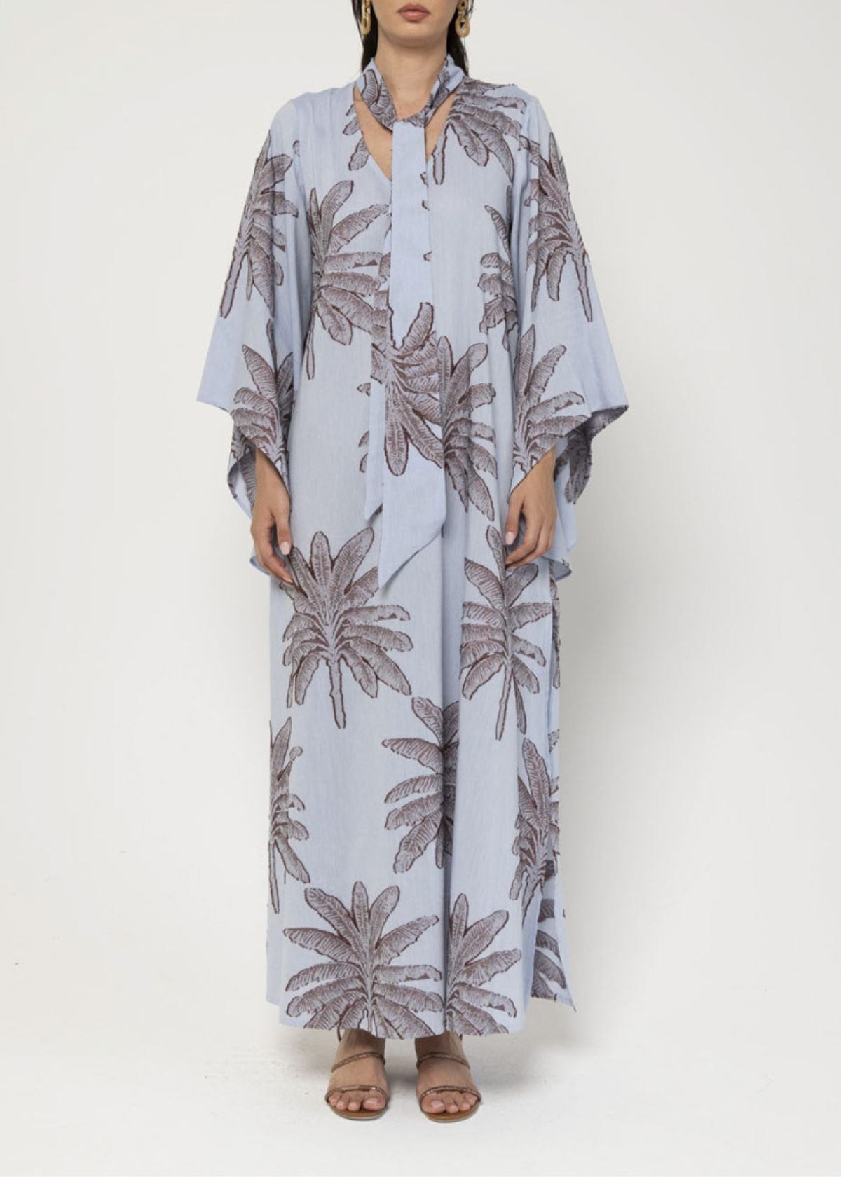 LAVI COUTURE Olivina Maxi Dress - Cacao Celeste