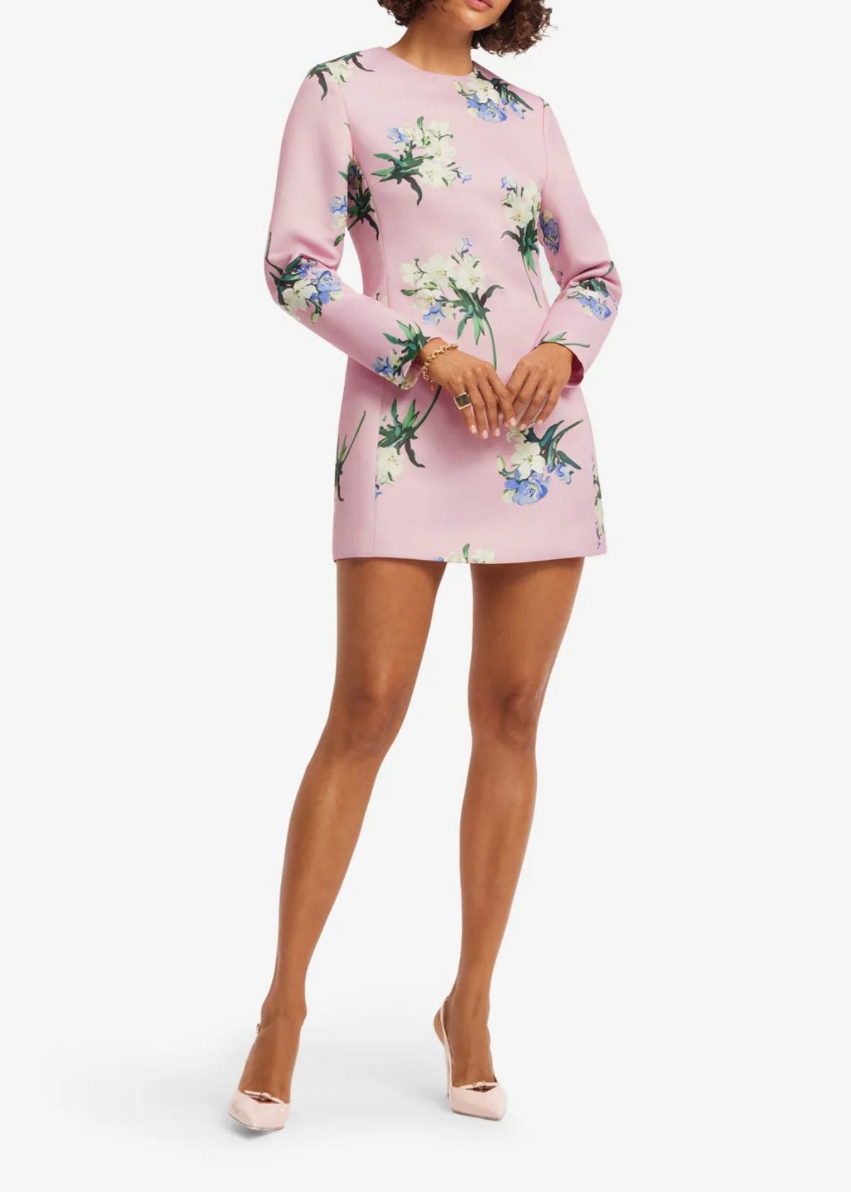 LEO LIN Aliza Long Sleeve Mini Dress