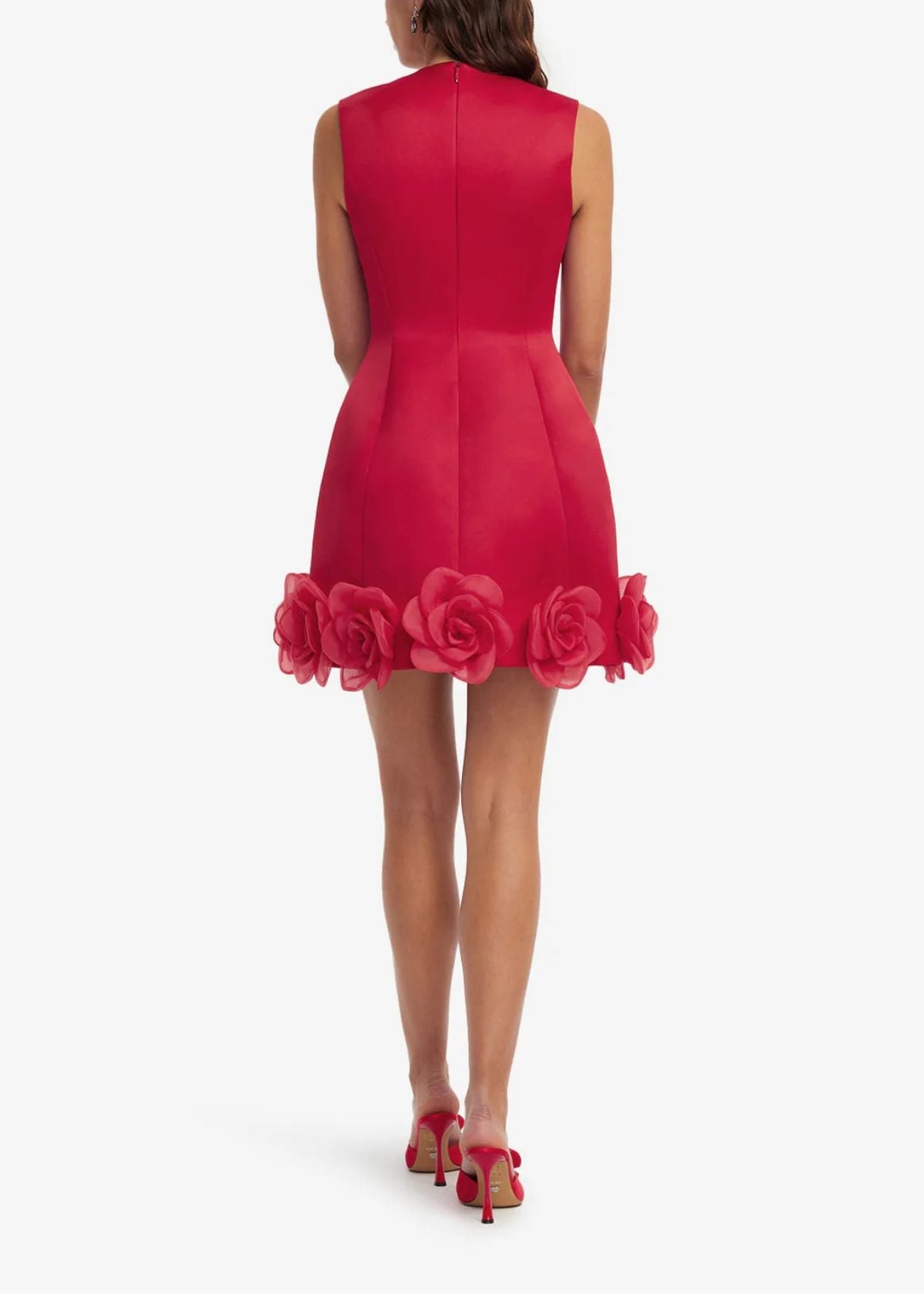 LEO LIN Bree V Neck Mini Dress - Scarlet