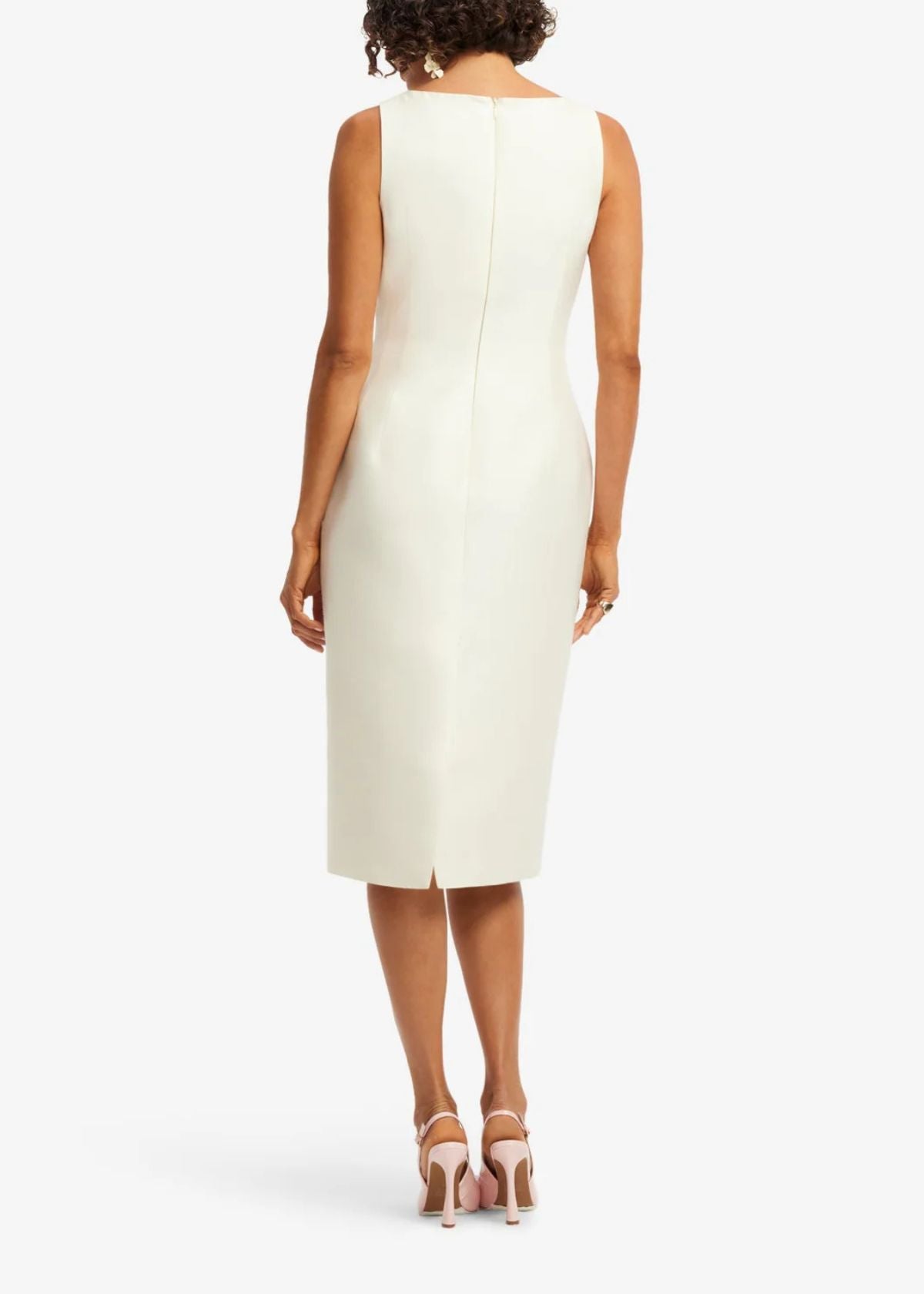 LEO LIN Eleanor Embellished Wool Midi Dress - Wildflower