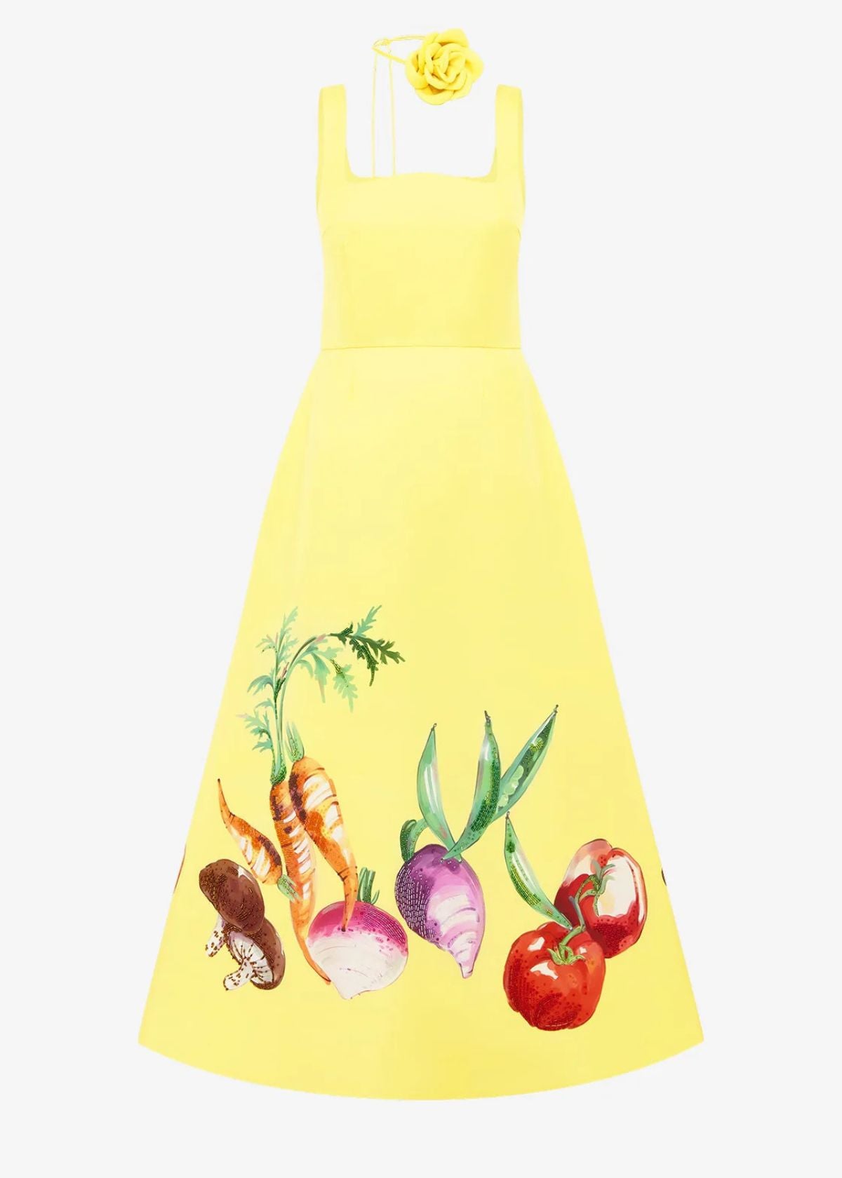 LEO LIN Rianne Applique Maxi Dress - Harvest Print