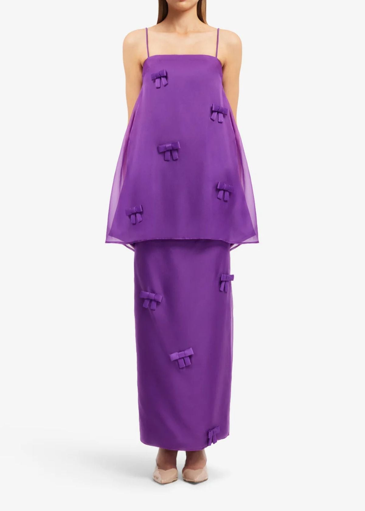 LEO LIN Jing Bow Maxi Skirt - Eminence