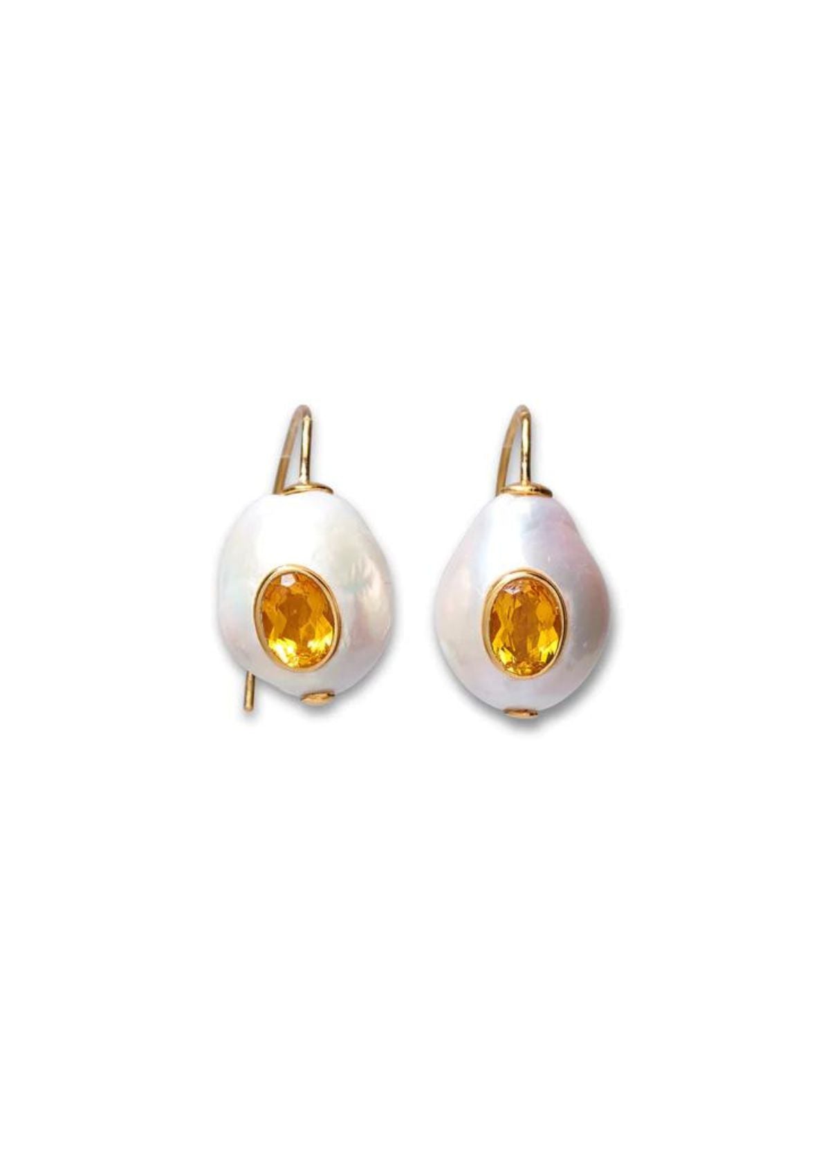 LIZZIE FORTUNATO Pear Pablo Earring - Citrine