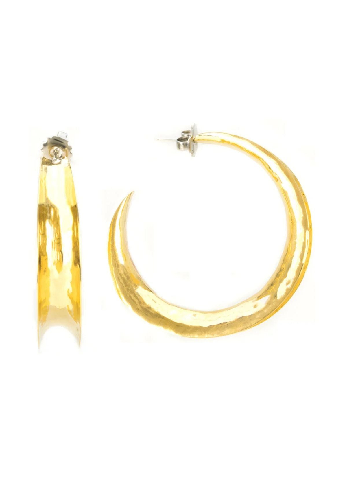 MARGARET ELLIS Large Wuss Hoop Earring - Bronze