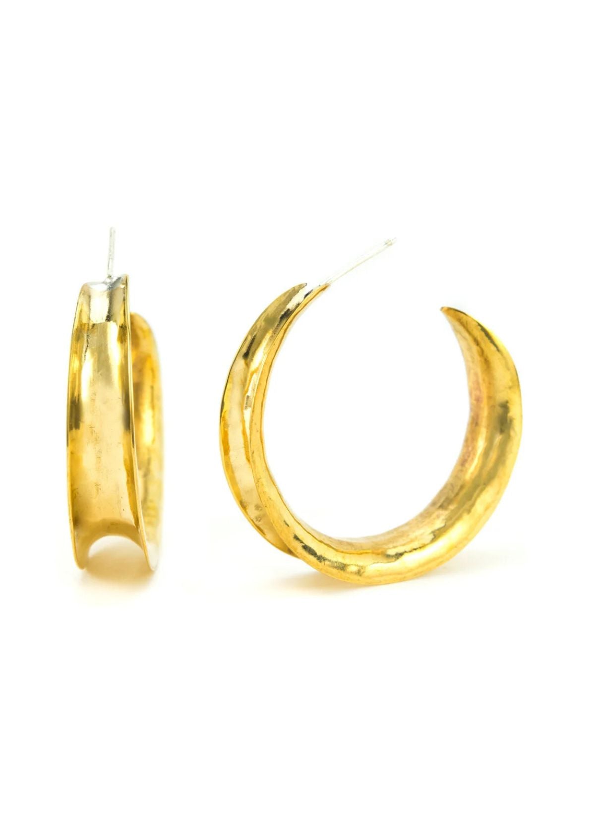 MARGARET ELLIS Large Wuss Hoop Earring - Bronze